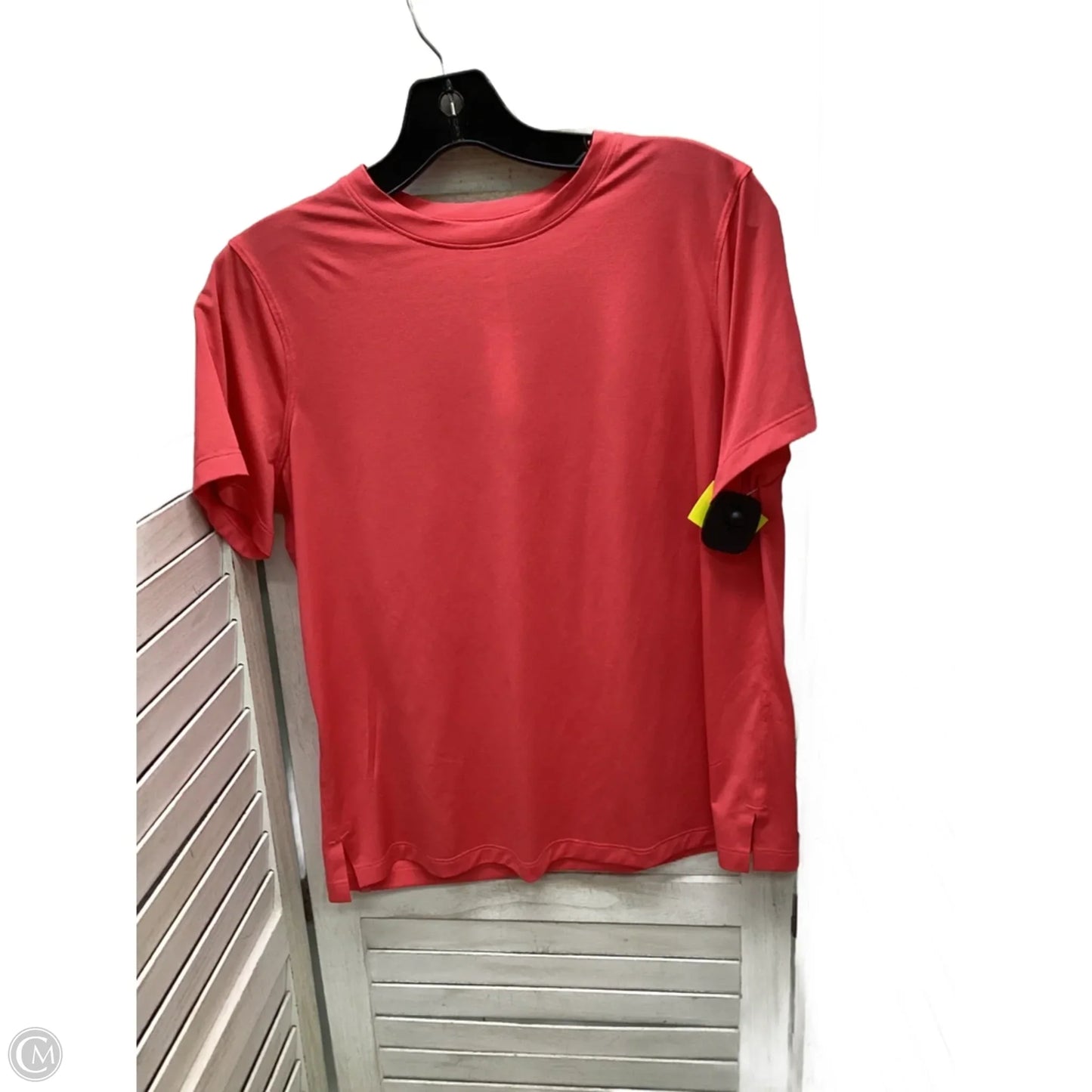 Top Short Sleeve By Lululemon In Coral, Size: 8