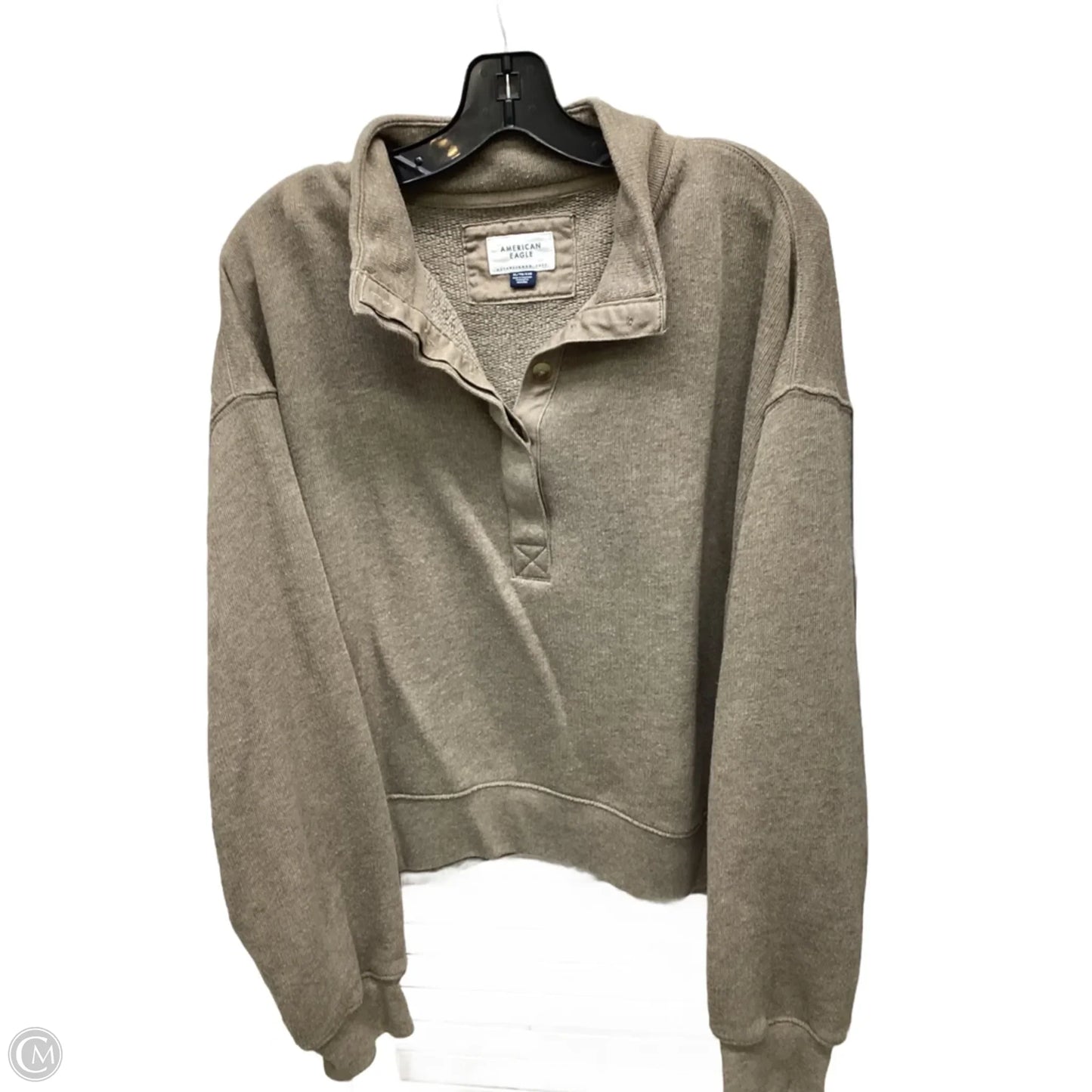 Sweatshirt Collar By American Eagle In Brown, Size: Xl