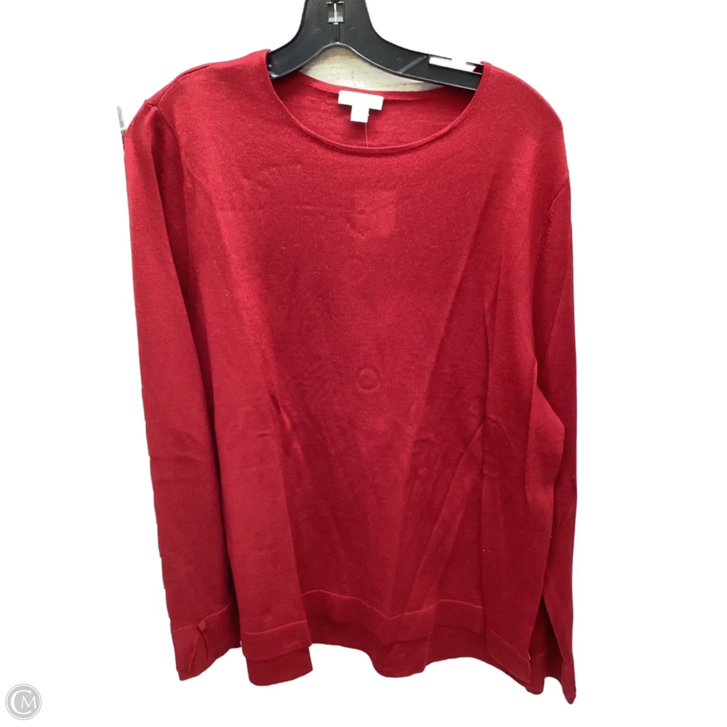 Top Long Sleeve By J. Jill In Red, Size: Xlp