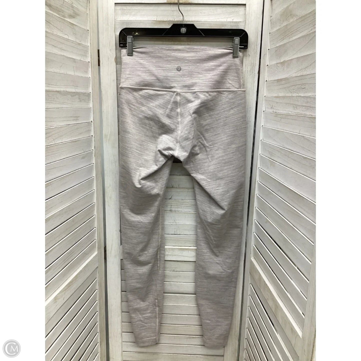 Athletic Leggings By Lululemon In Striped Pattern, Size: M