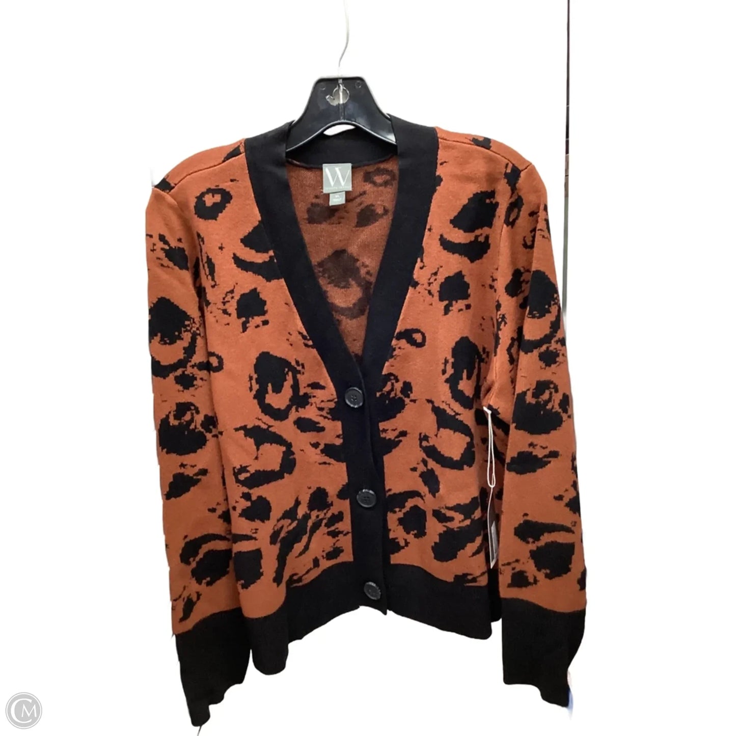 Cardigan By Worthington In Black & Brown, Size: Xl