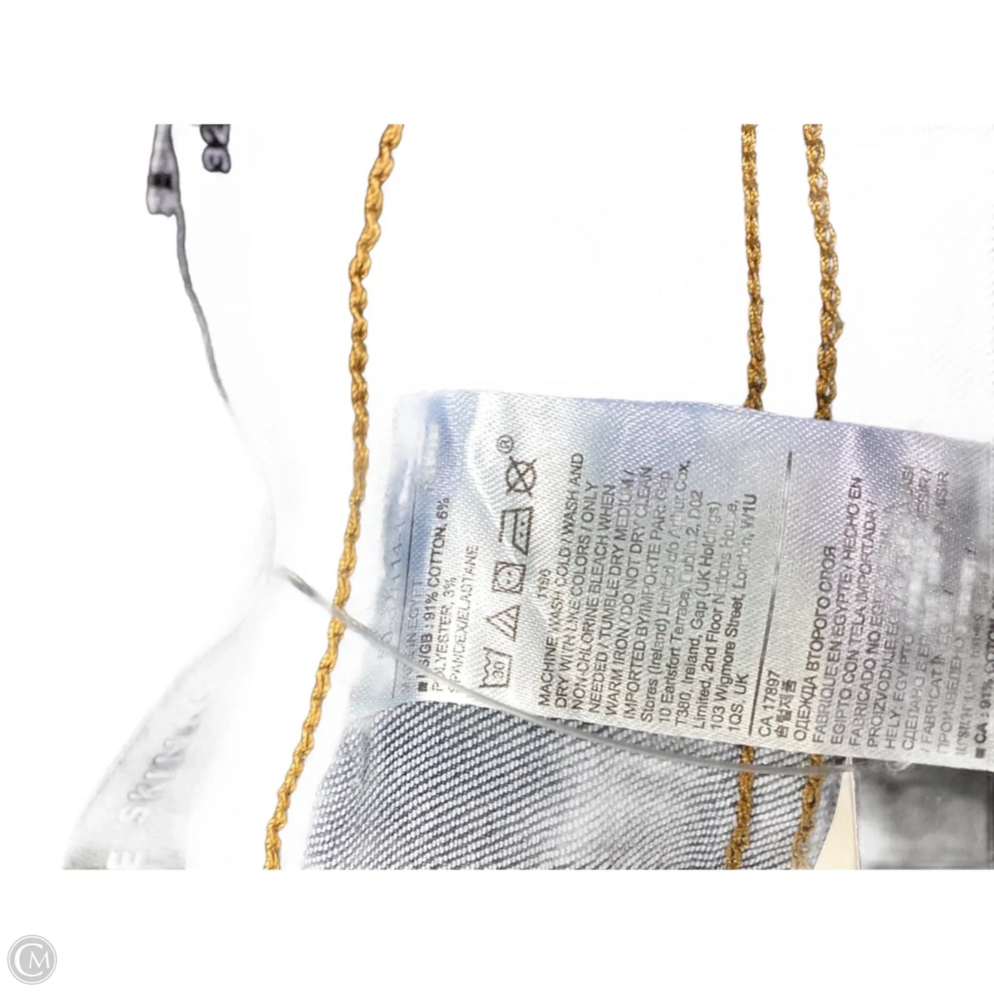 Jeans Skinny By Banana Republic In Blue Denim, Size: 12