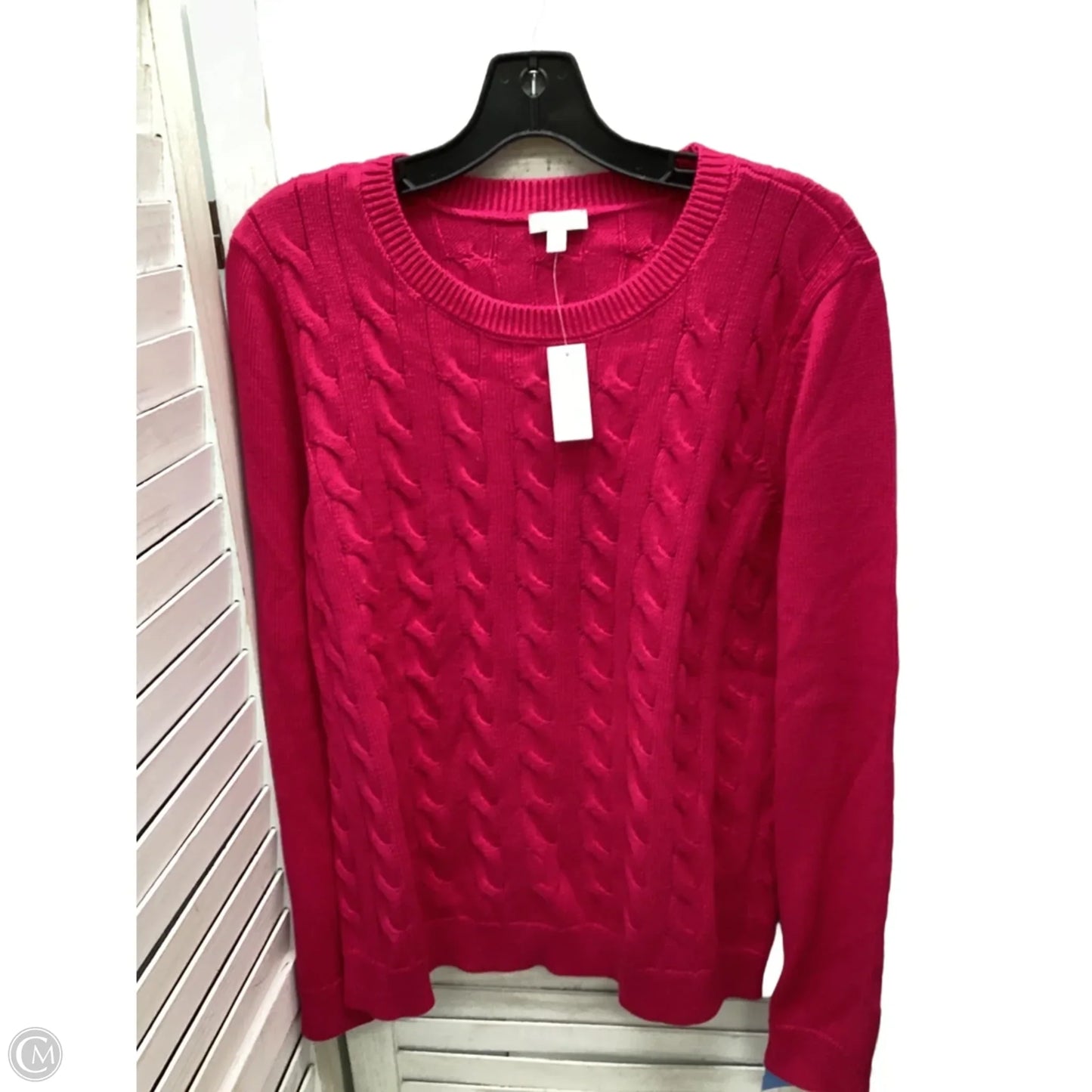 Sweater By Talbots In Pink, Size: Xl