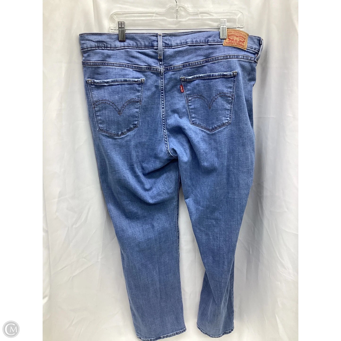 Jeans Skinny By Levis In Blue Denim, Size: 20