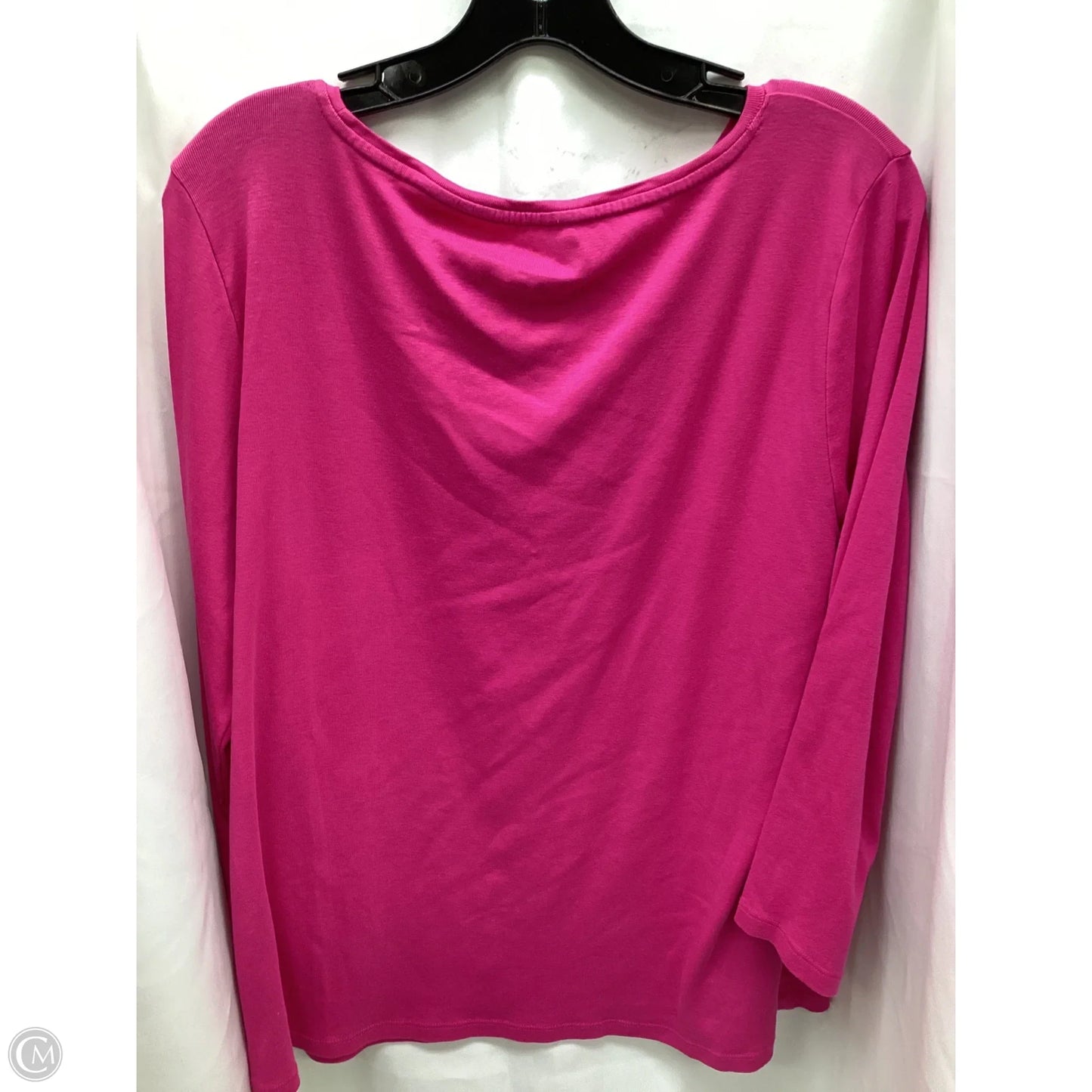 Top Long Sleeve By Talbots In Pink, Size: Xl