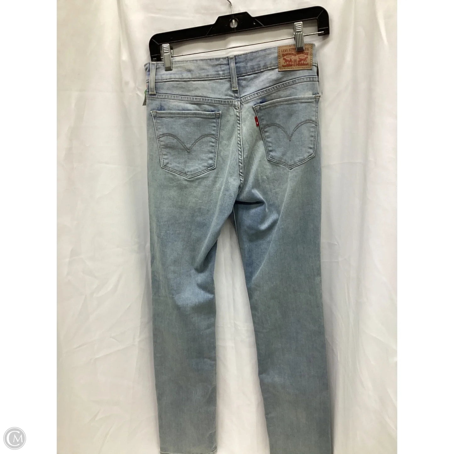 Jeans Skinny By Levis In Blue, Size: 4