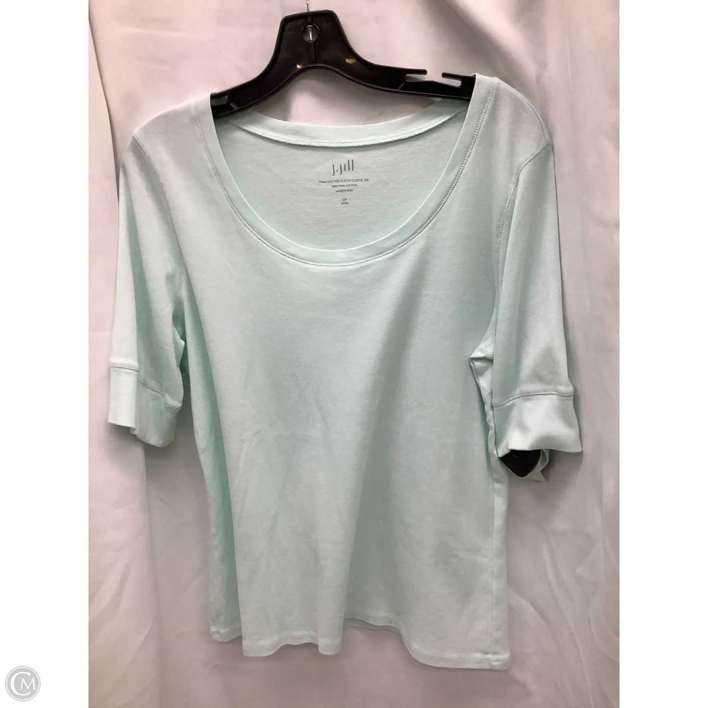 Top Short Sleeve By J. Jill In Teal, Size: L
