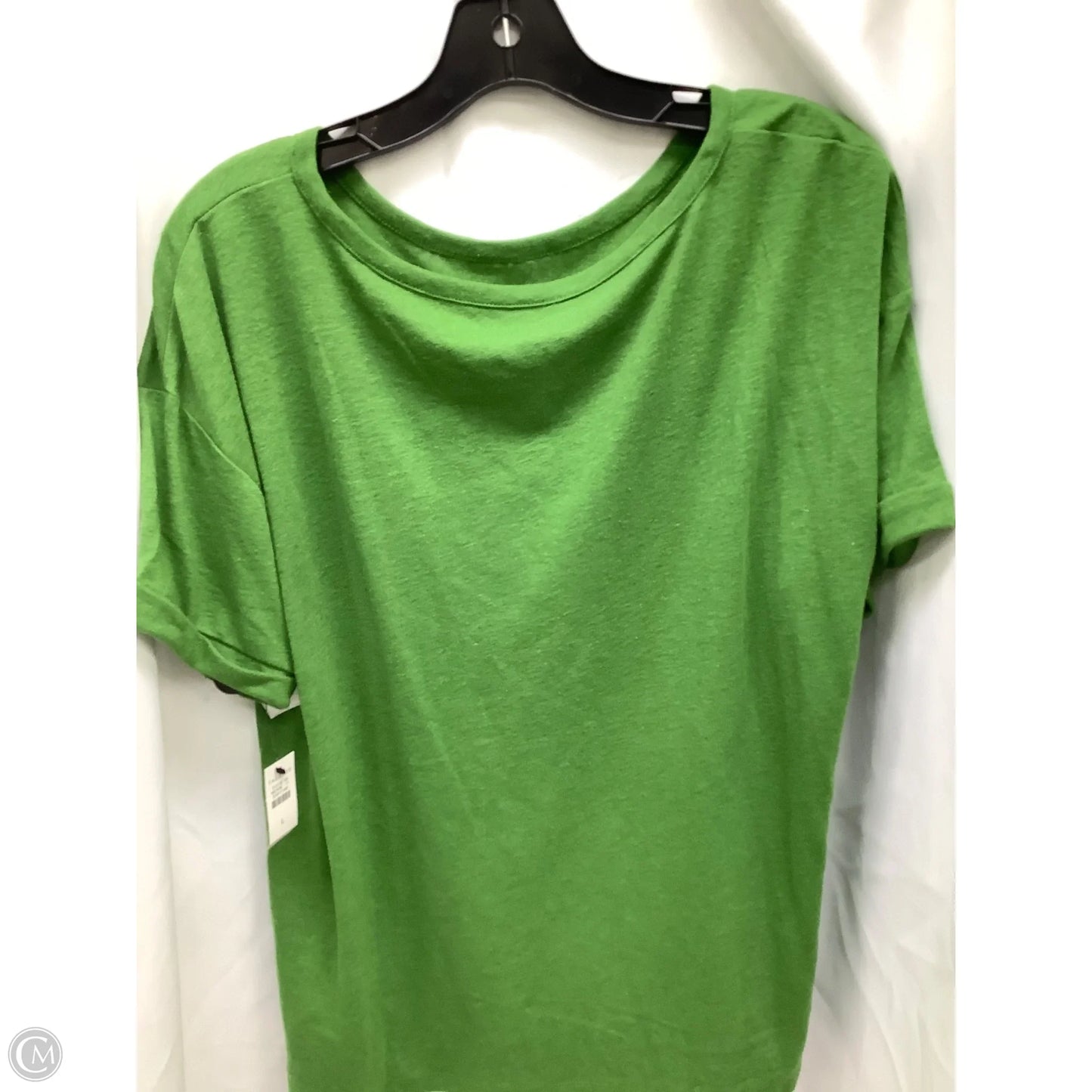 Top Short Sleeve By Talbots In Green, Size: L