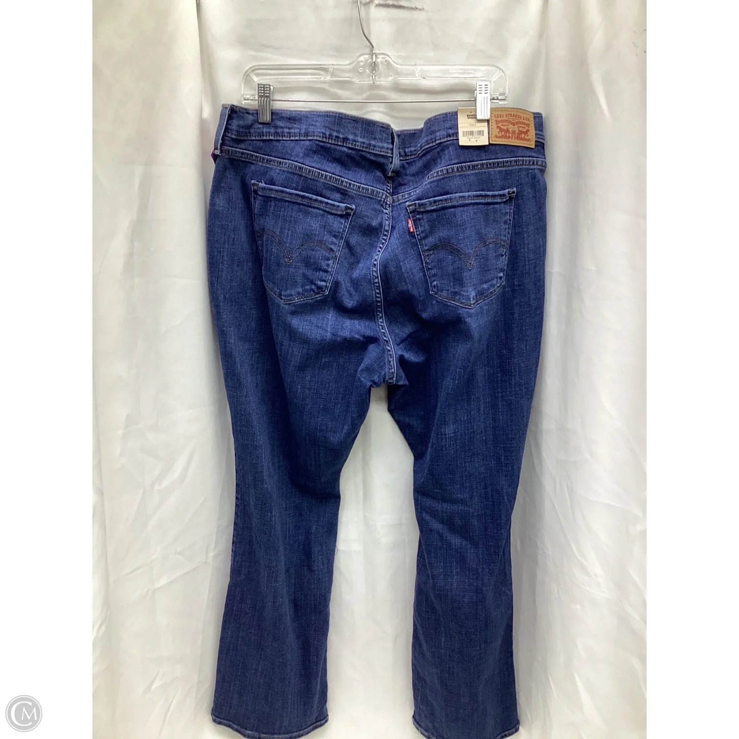 Jeans Boot Cut By Levis In Blue Denim, Size: 20