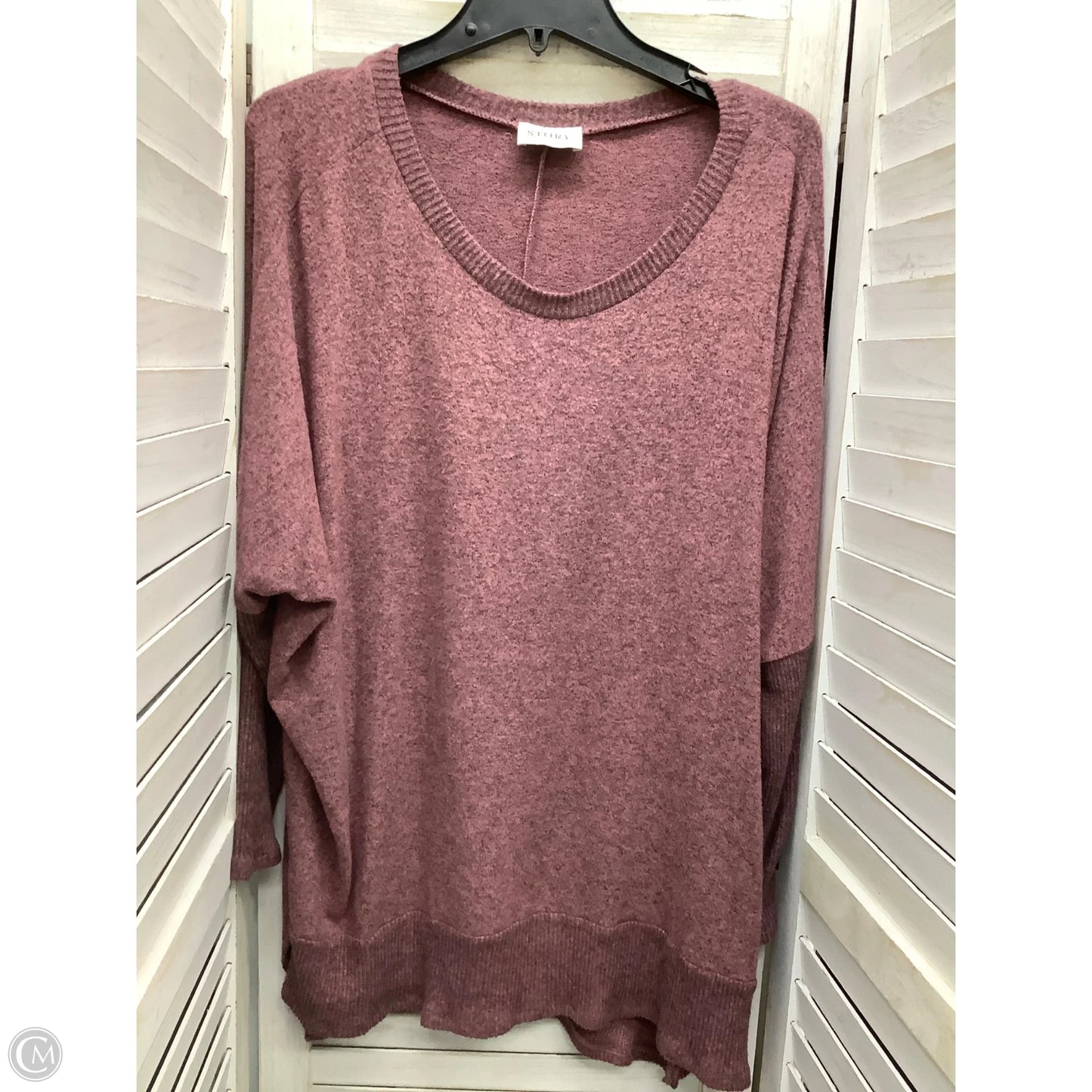 Top Long Sleeve By Clothes Mentor In Purple, Size: L