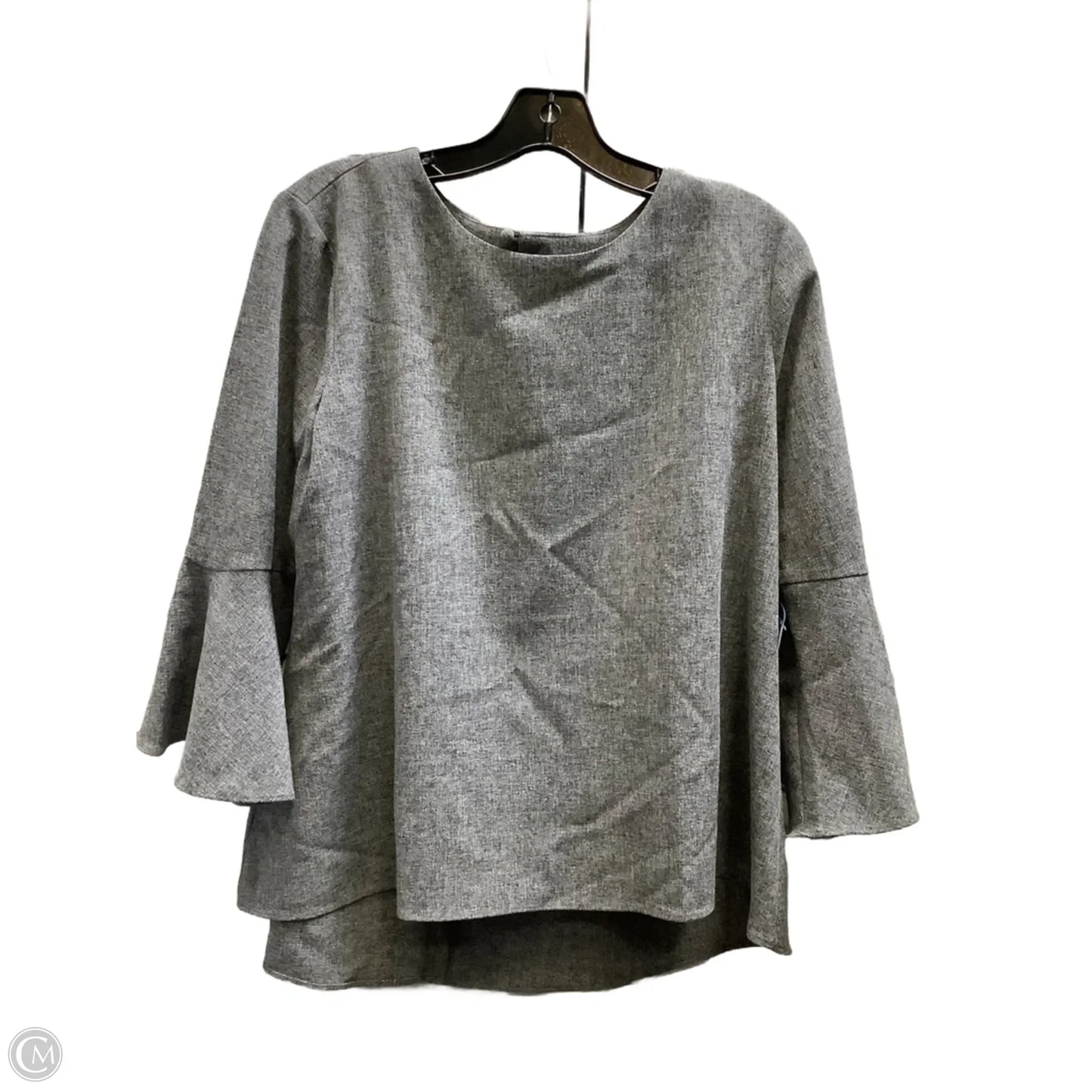 Top Long Sleeve By Ann Taylor In Grey, Size: S