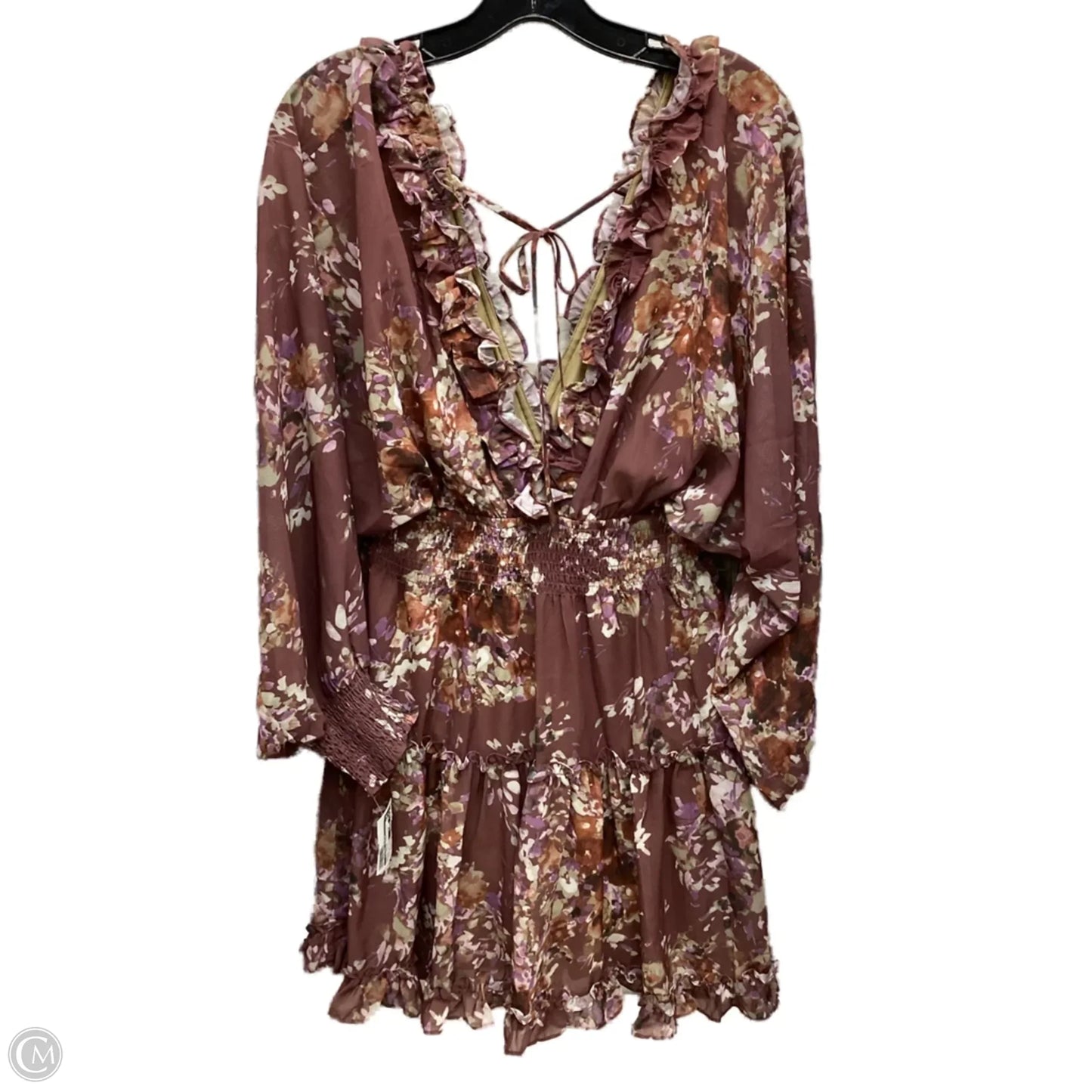 Dress Casual Short By Clothes Mentor In Floral Print, Size: M