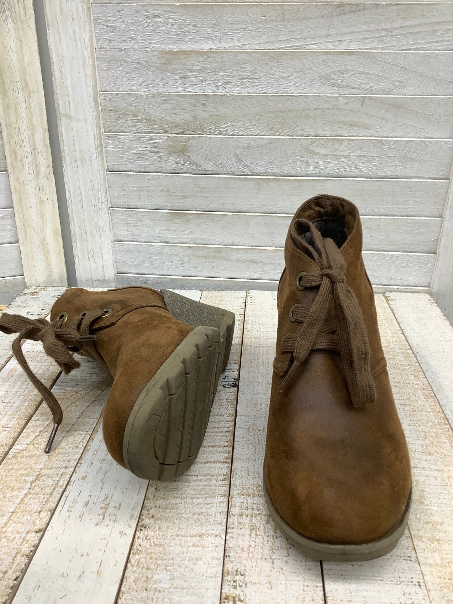 Boots Ankle Heels By Bobs Size: 6.5