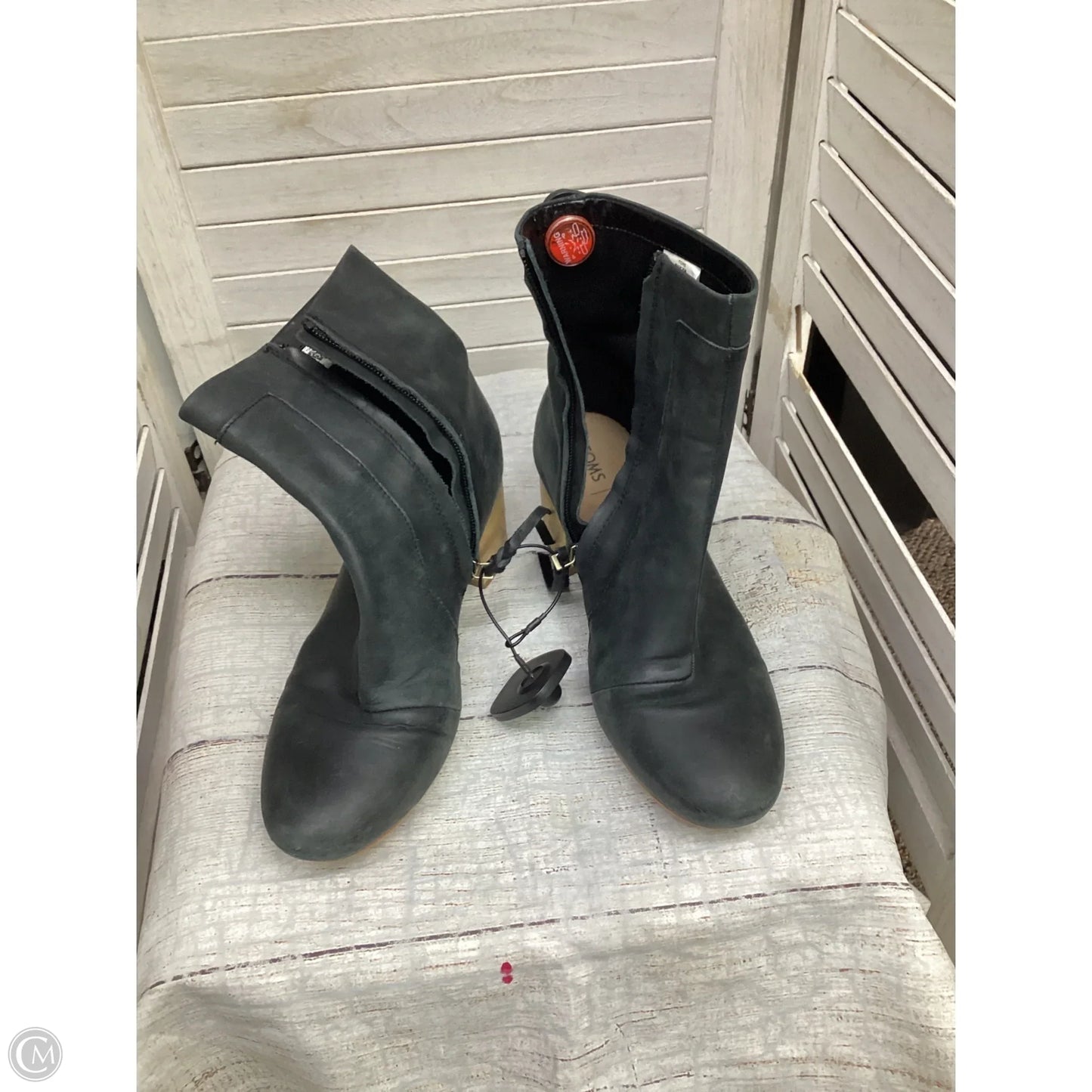 Boots Ankle Heels By Lucky Brand In Black, Size: 9.5