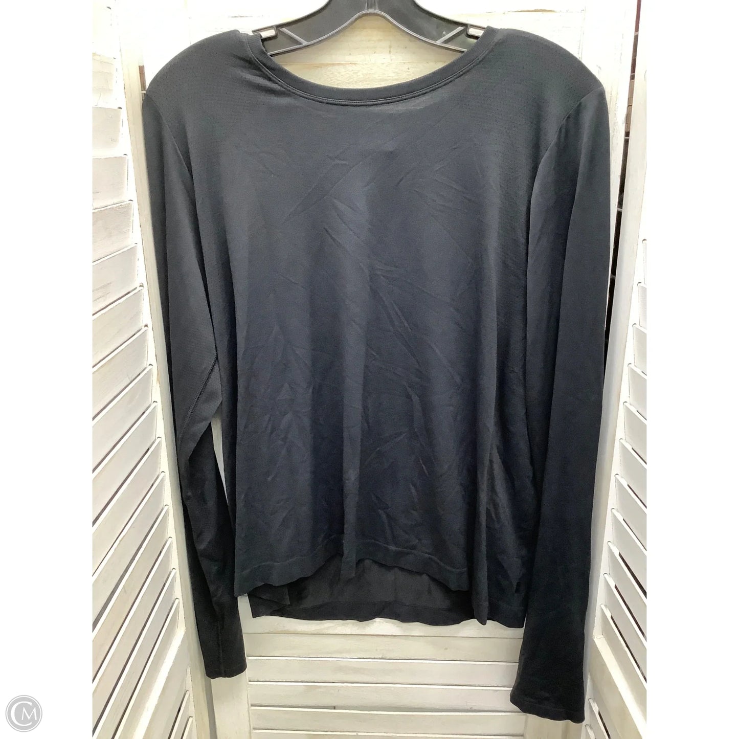Athletic Top Long Sleeve Collar By All In Motion In Black, Size: Xl