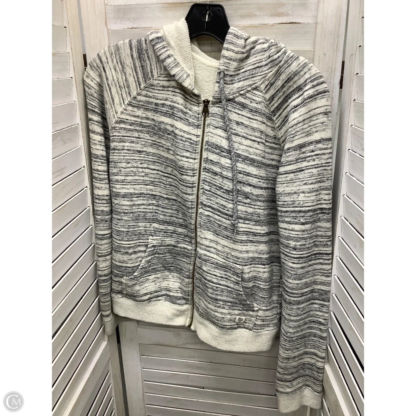 Sweatshirt Hoodie By Billabong In Grey, Size: S