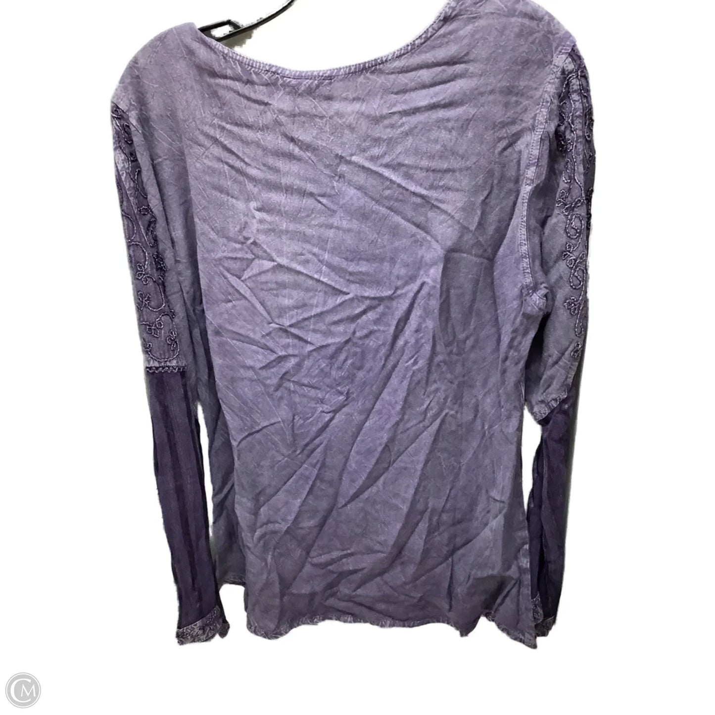 Top Long Sleeve By Noelle In Purple, Size: S
