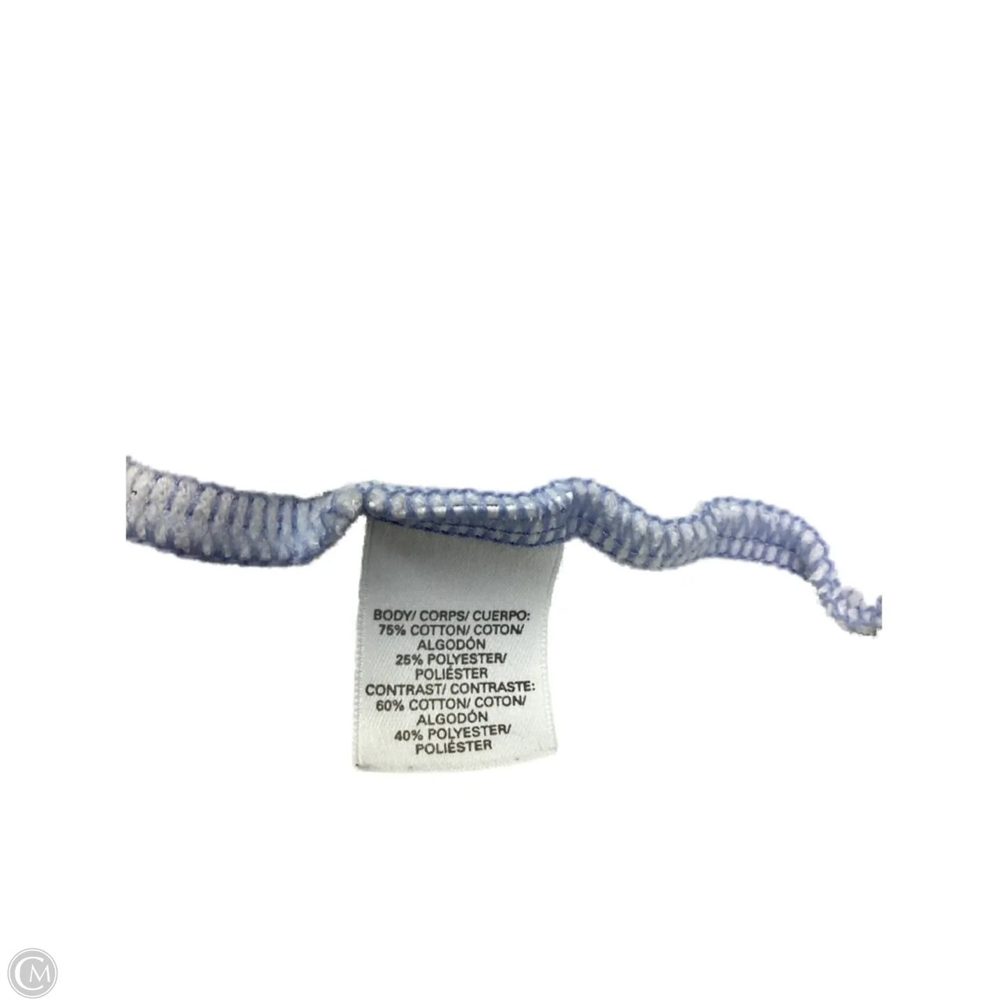 Sweatshirt Hoodie By Victorias Secret In Blue & White, Size: Xl