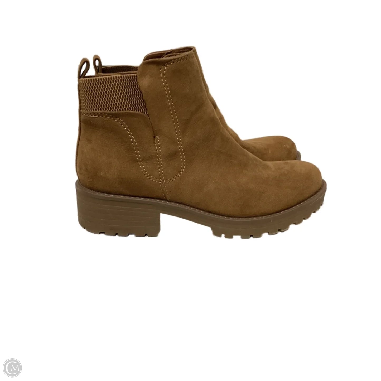 Boots Ankle Flats By Clothes Mentor In Tan, Size: 9