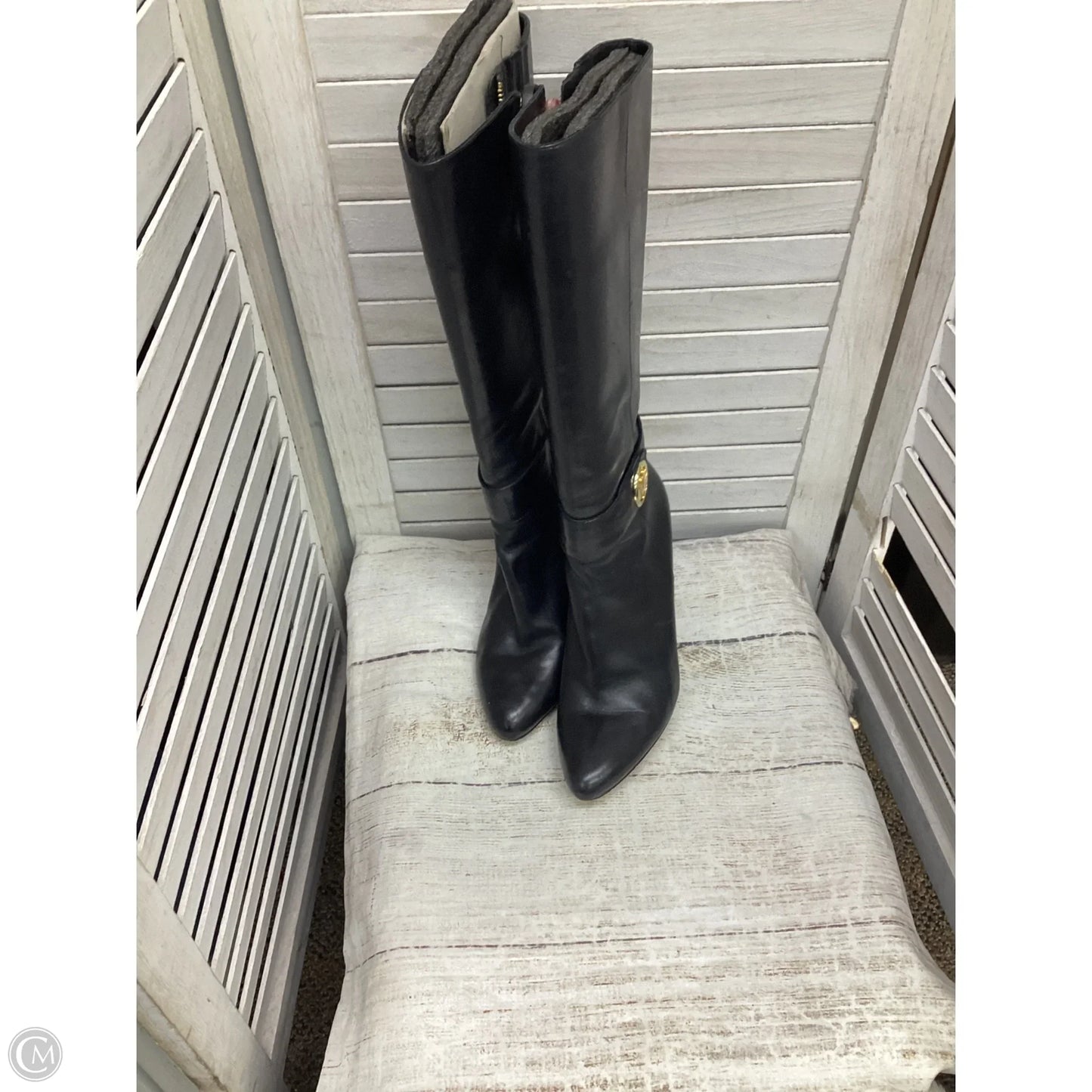 Boots Designer By Michael Kors In Black, Size: 9.5