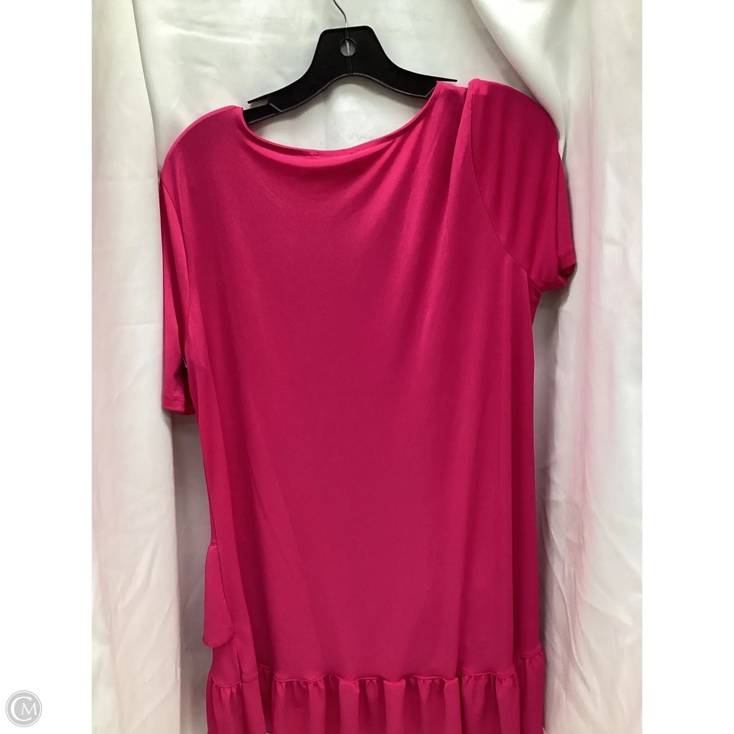 Top Short Sleeve By Zenana Outfitters In Pink, Size: Xl