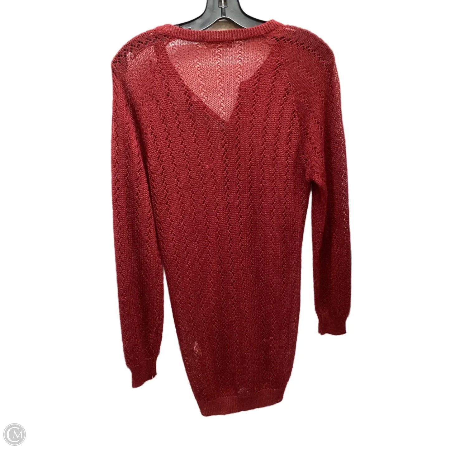Cardigan By Clothes Mentor In Red, Size: L