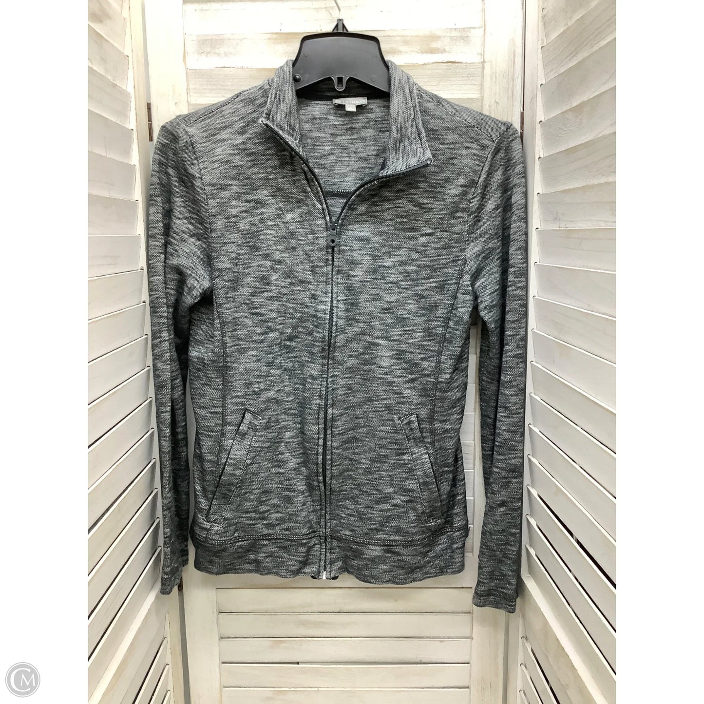 Athletic Jacket By Talbots In Grey, Size: S