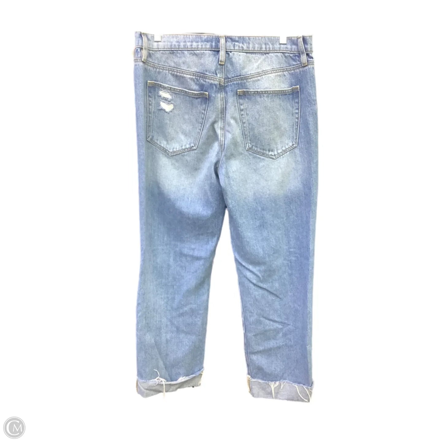 Jeans Cropped By Loft In Blue Denim, Size: 4