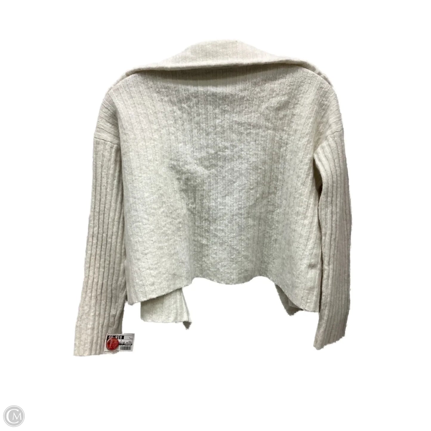 Sweater Cardigan By Madewell In Ivory, Size: L
