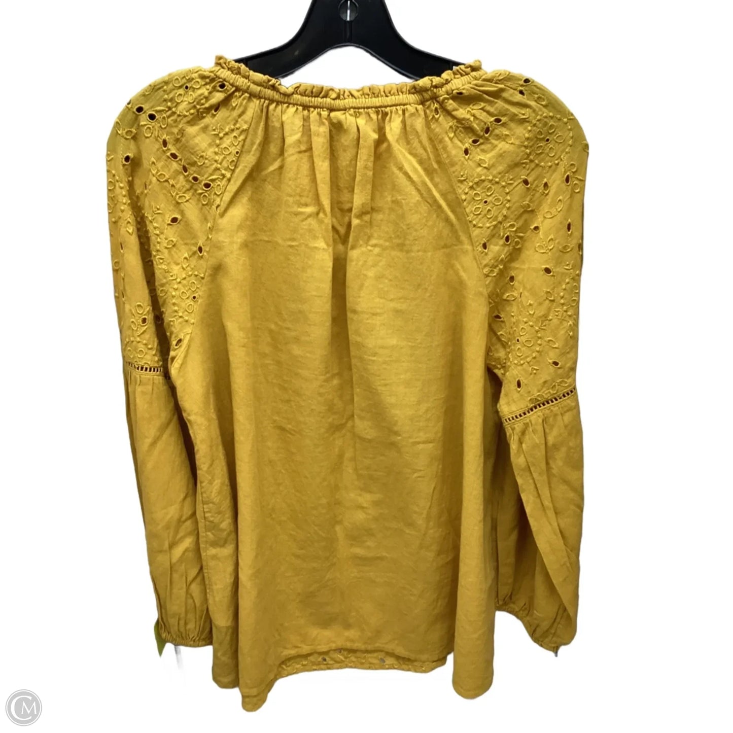 Top Long Sleeve By Old Navy In Yellow, Size: M