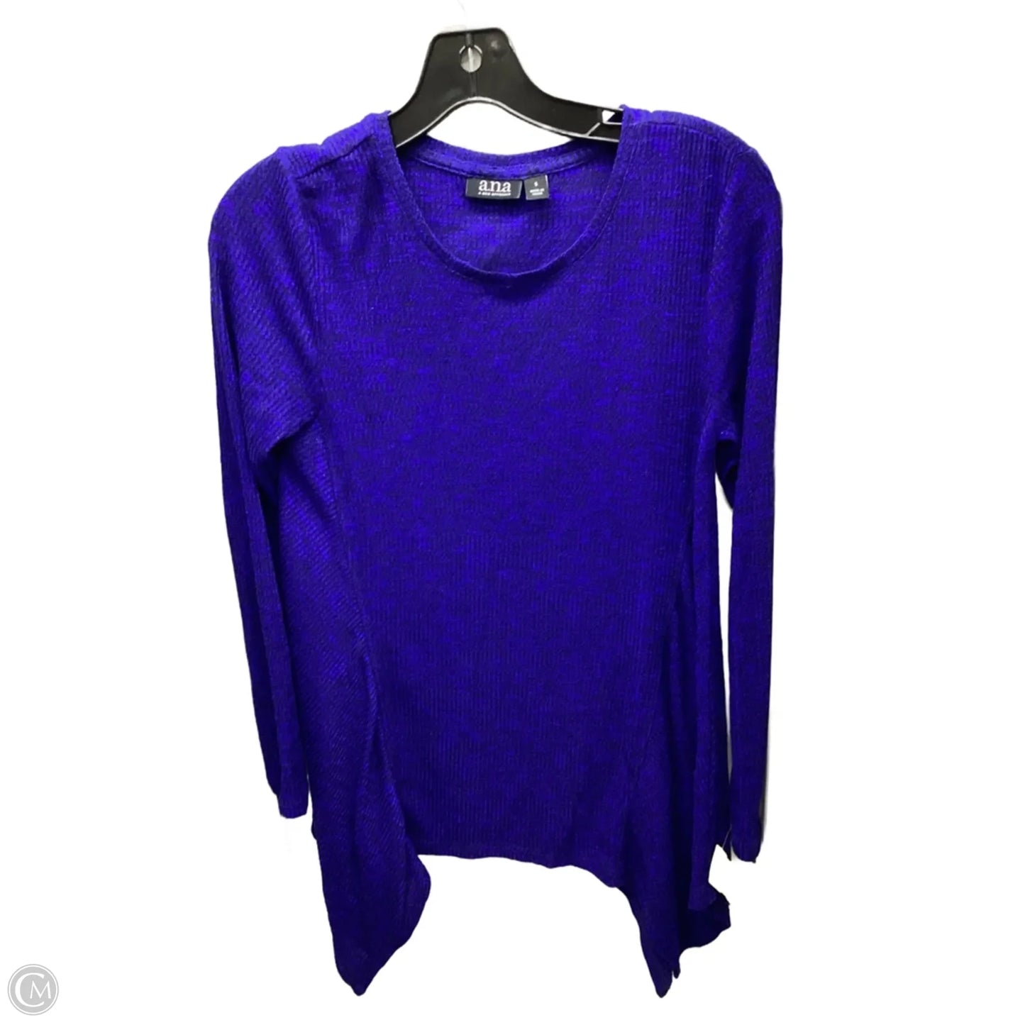 Top Long Sleeve By Ana In Blue, Size: S