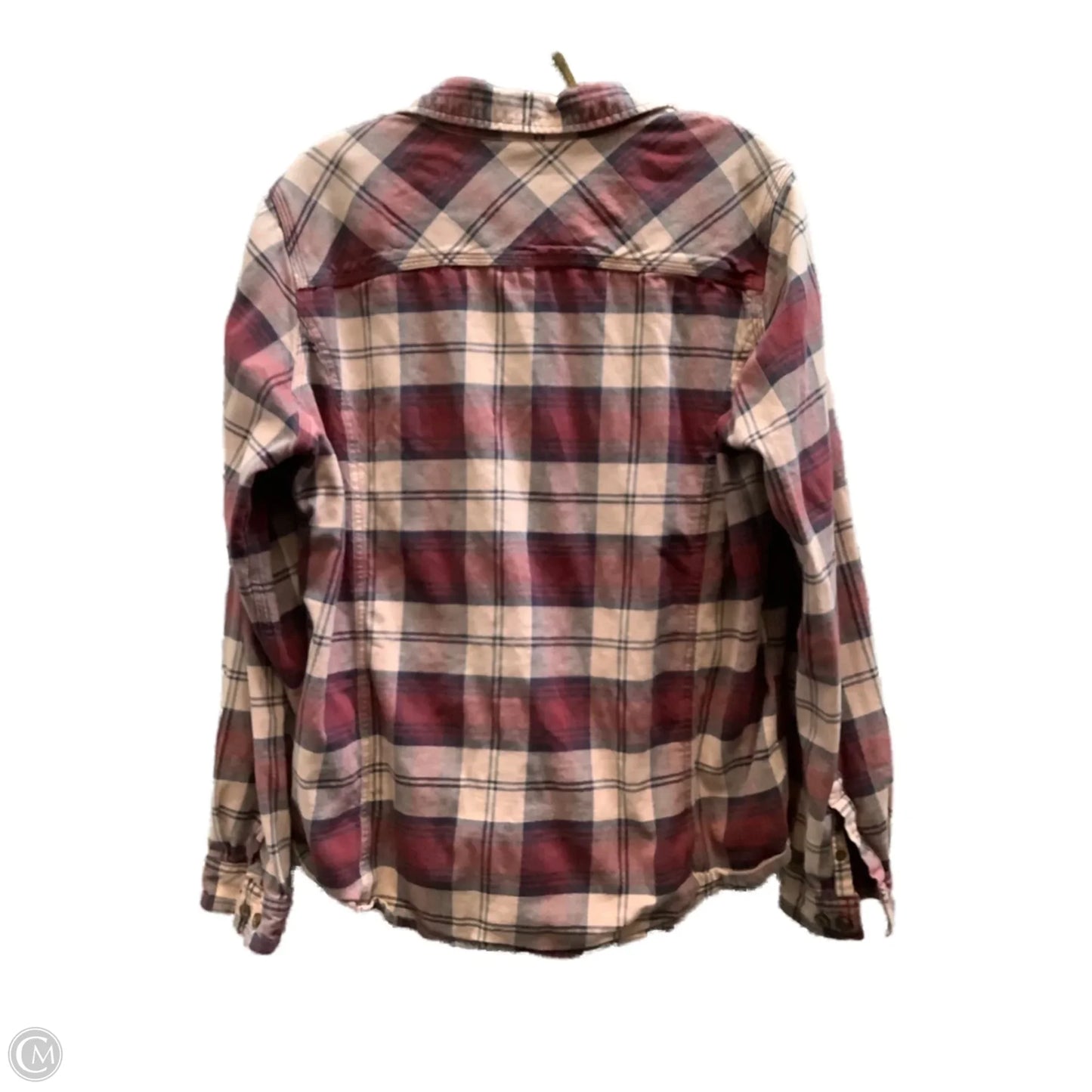Top Long Sleeve By Carhartt In Plaid Pattern, Size: Xl