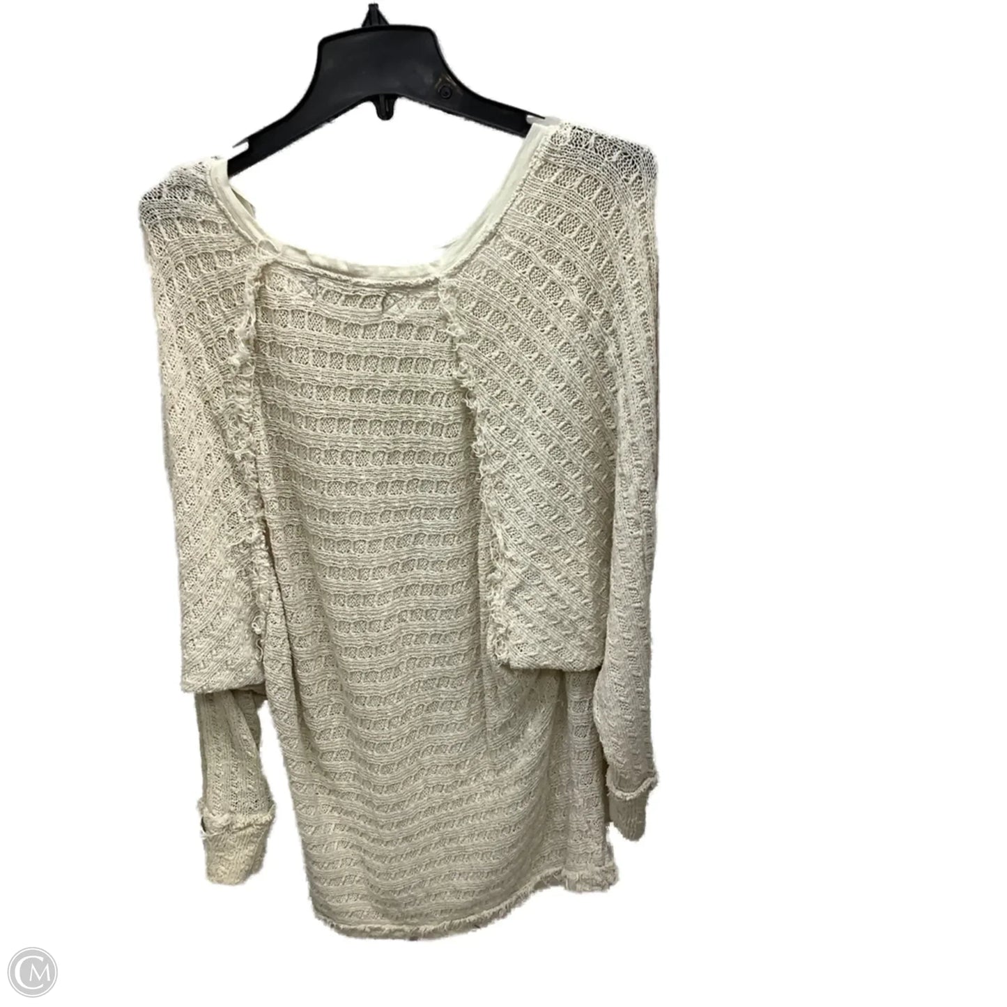 Top Long Sleeve By We The Free In Cream, Size: L