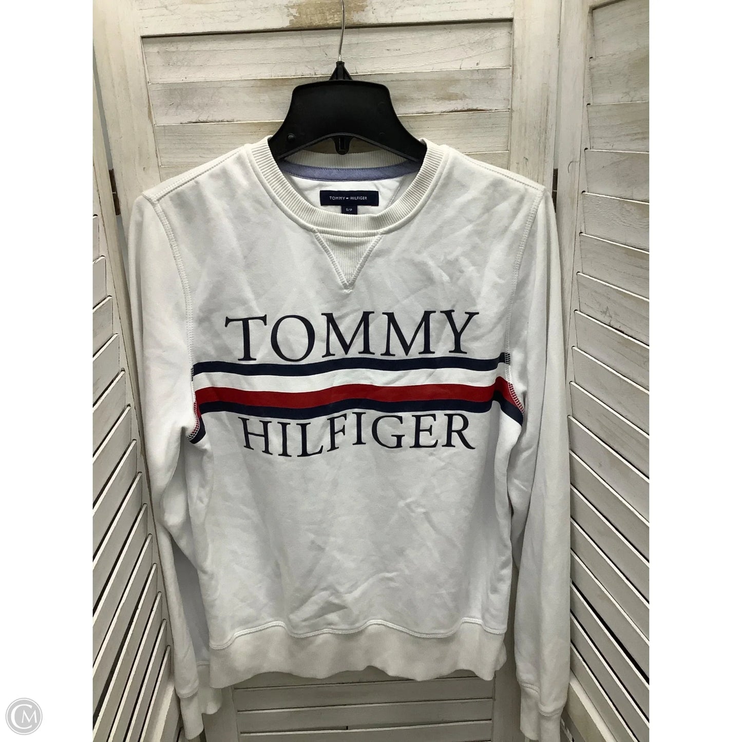 Sweatshirt Crewneck By Tommy Hilfiger In White, Size: Sp