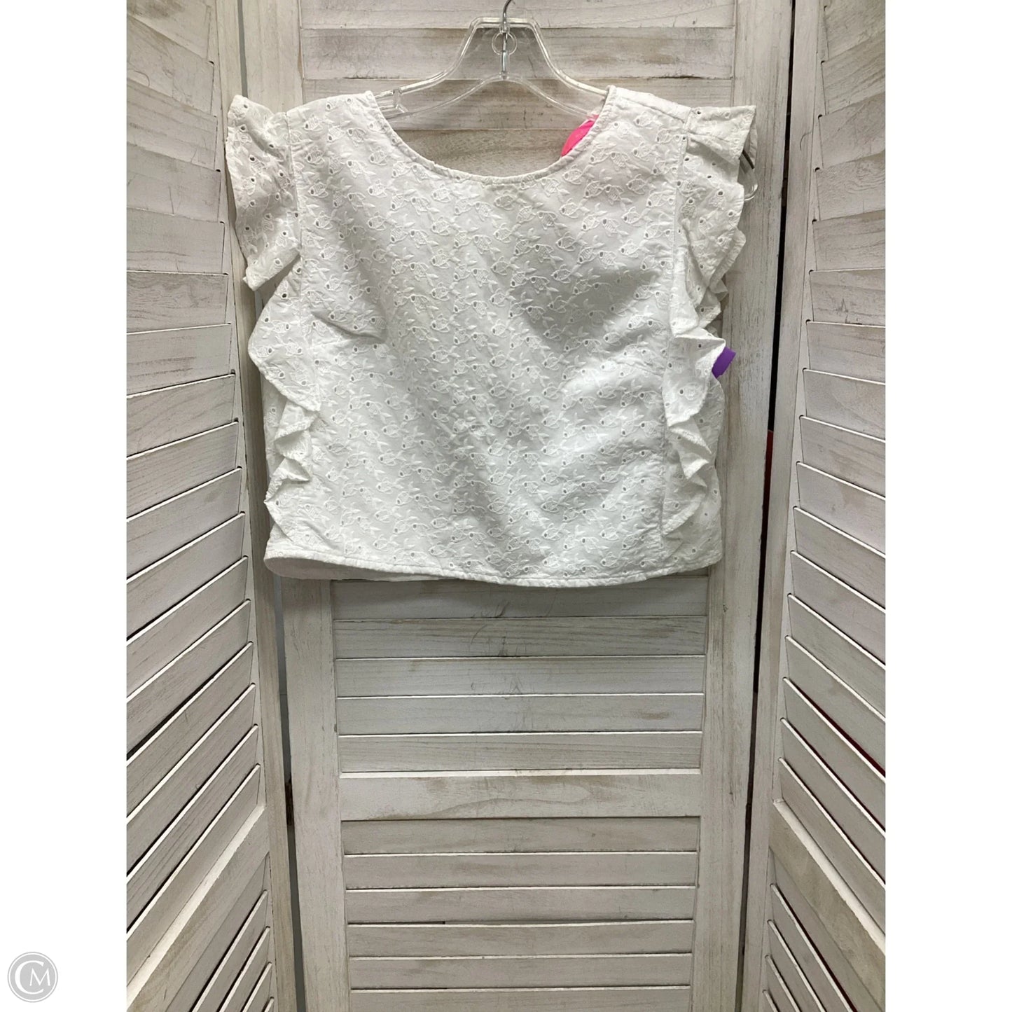 Top Sleeveless Designer By Lilly Pulitzer In White, Size: Xs