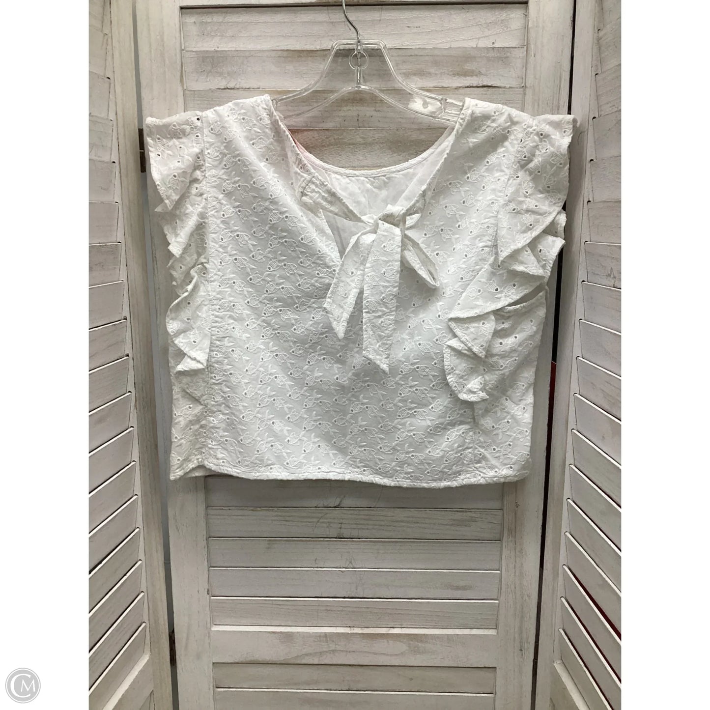 Top Sleeveless Designer By Lilly Pulitzer In White, Size: Xs