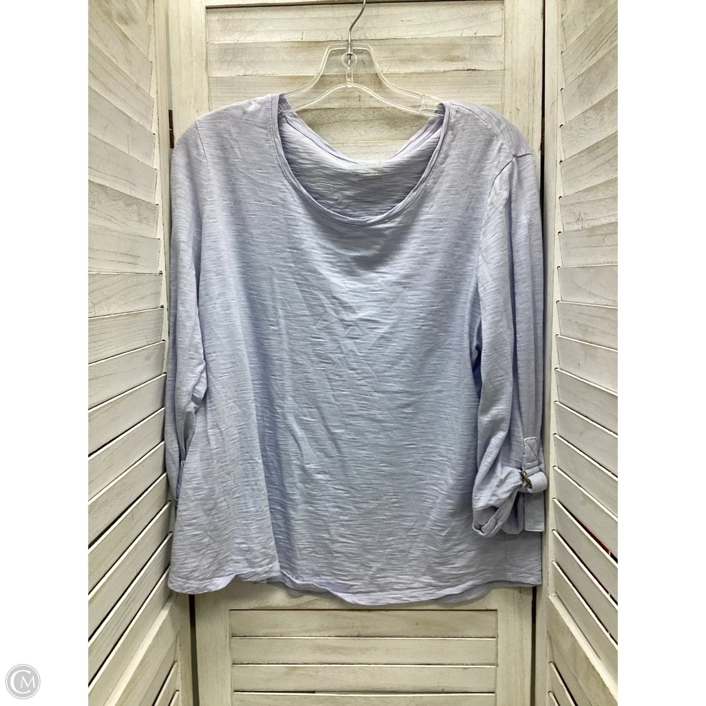Top Long Sleeve By Chicos In Purple, Size: L