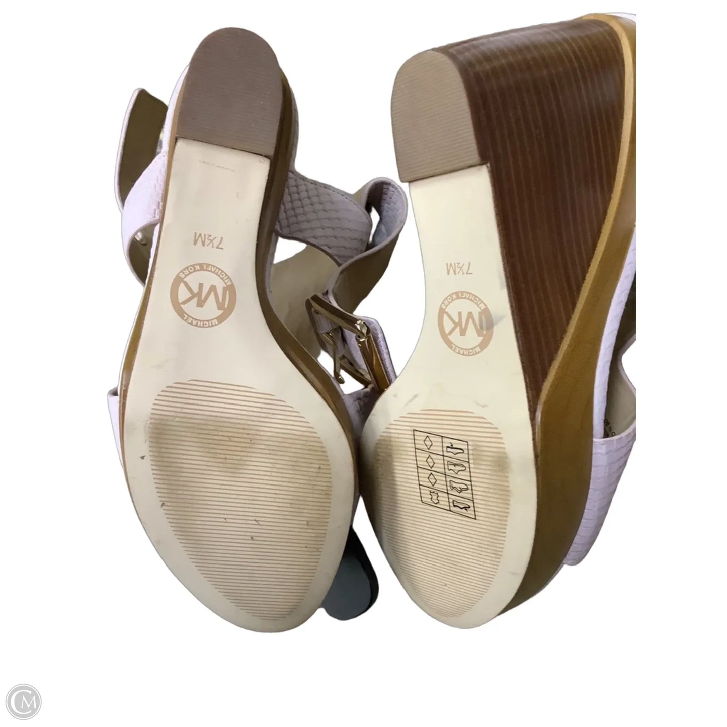 Shoes Heels Wedge By Michael By Michael Kors In Cream, Size: 7.5