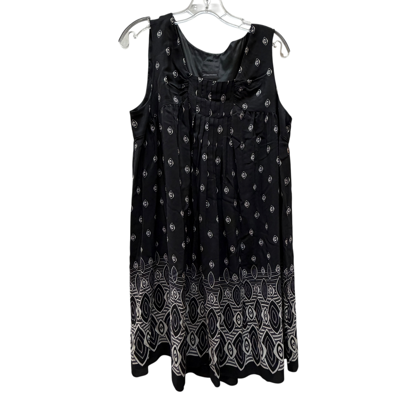 Dress Casual Short By Anthropologie In Black & Cream, Size:L