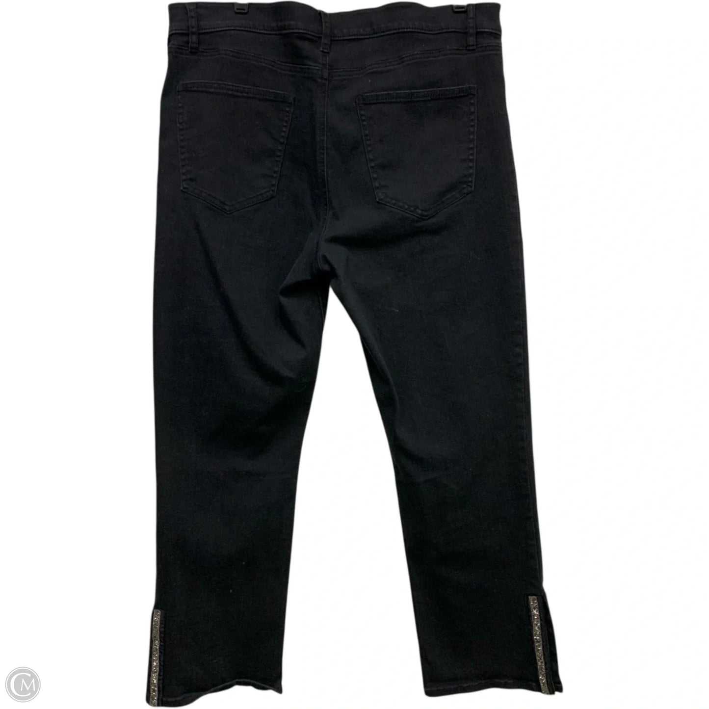 Jeans Boot Cut By Ann Taylor In Black Denim, Size: 14