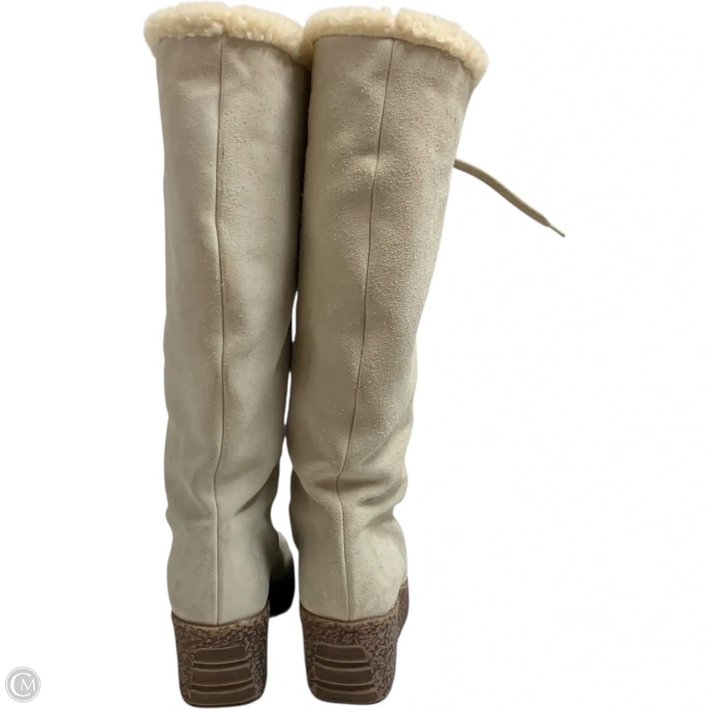 Boots Knee Heels By Michael By Michael Kors In Cream, Size: 8