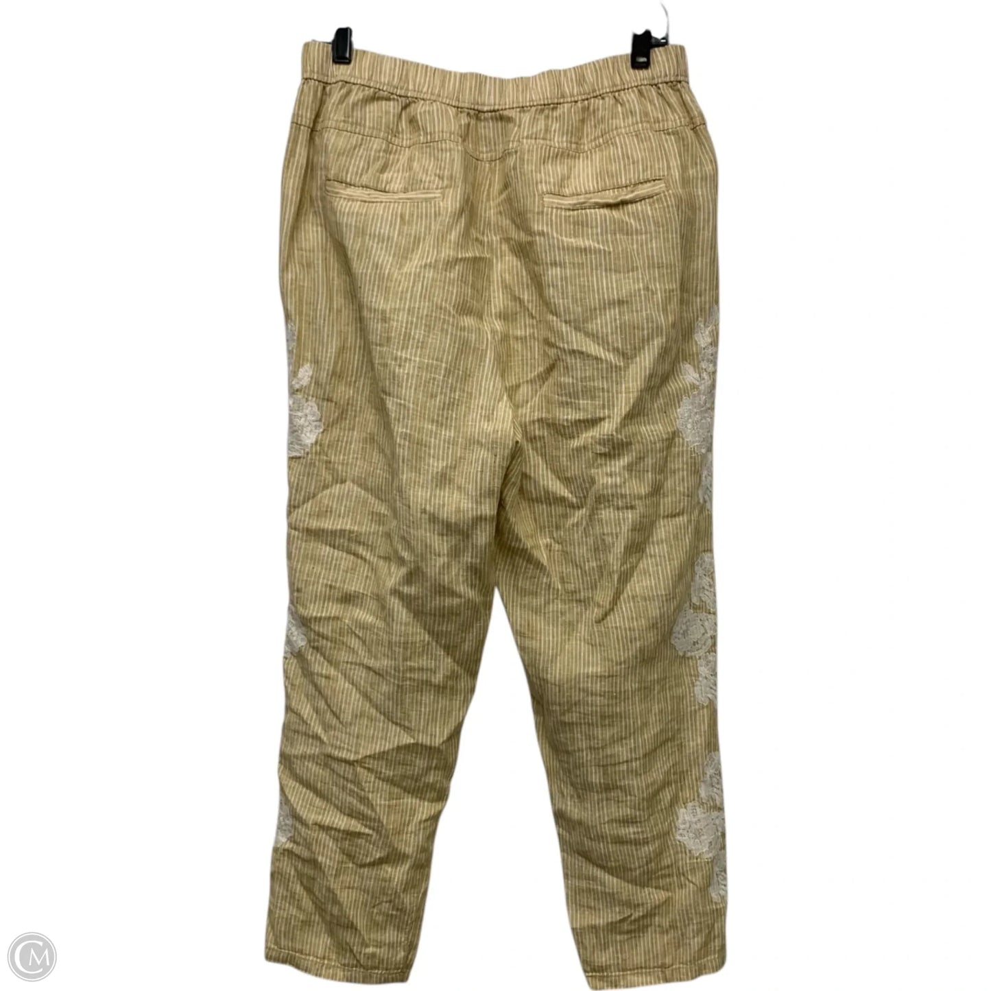 Pants Wide Leg By Anthropologie In Yellow, Size: M