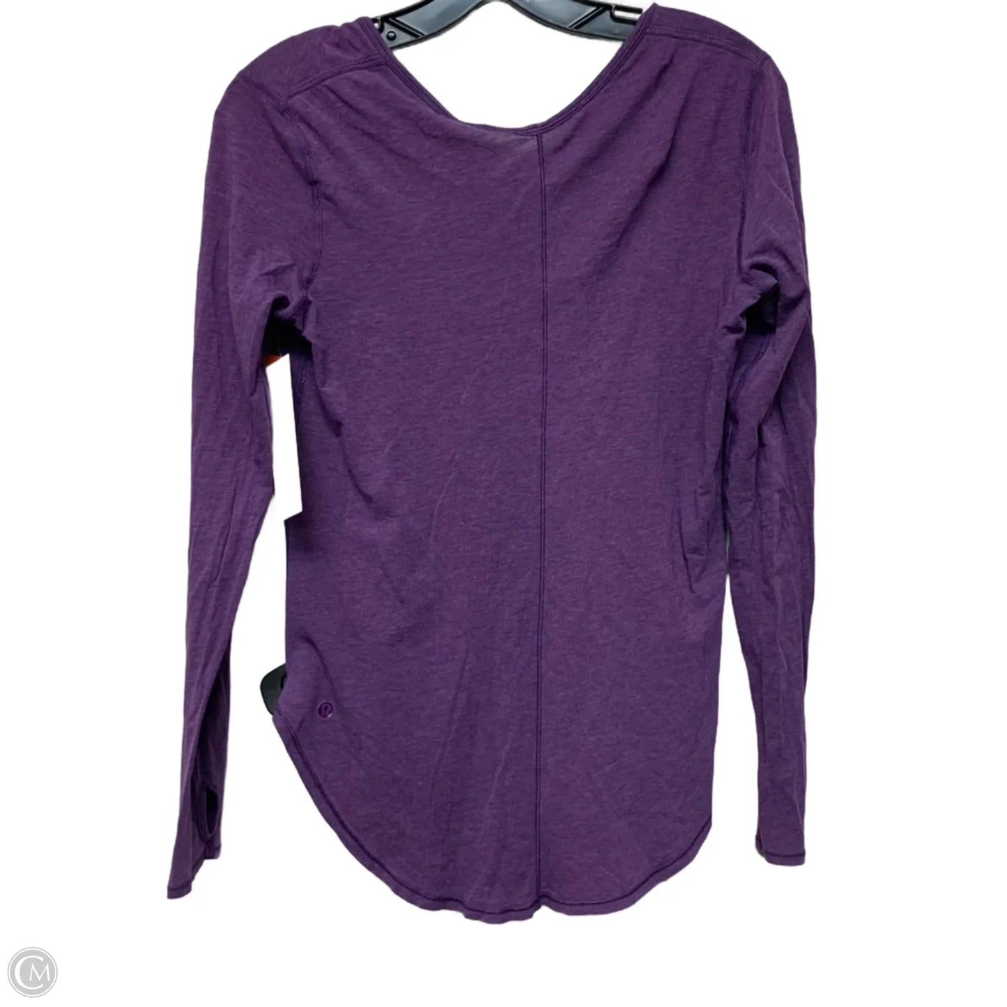 Athletic Top Long Sleeve Crewneck By Lululemon In Purple, Size: S