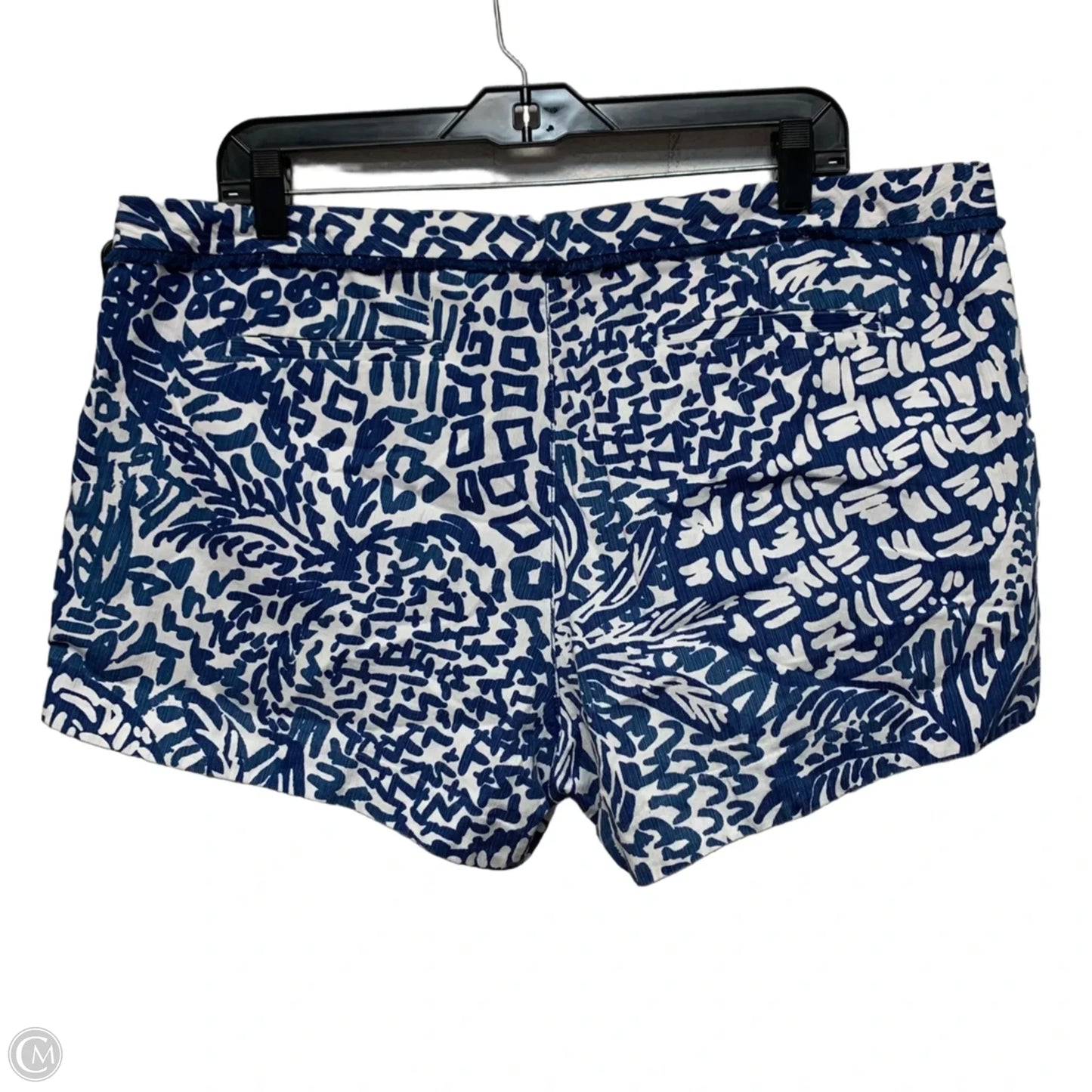 Shorts Designer By Lilly Pulitzer In Blue & White, Size: 16