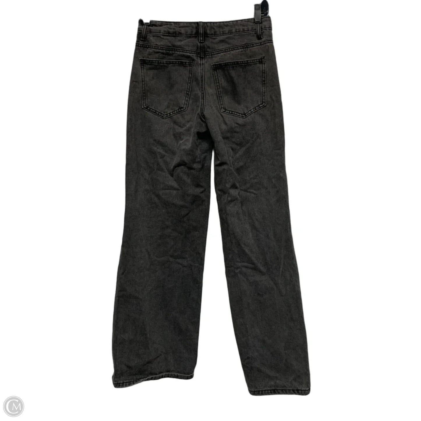 Jeans Wide Leg By Edikted In Grey Denim, Size: Xs