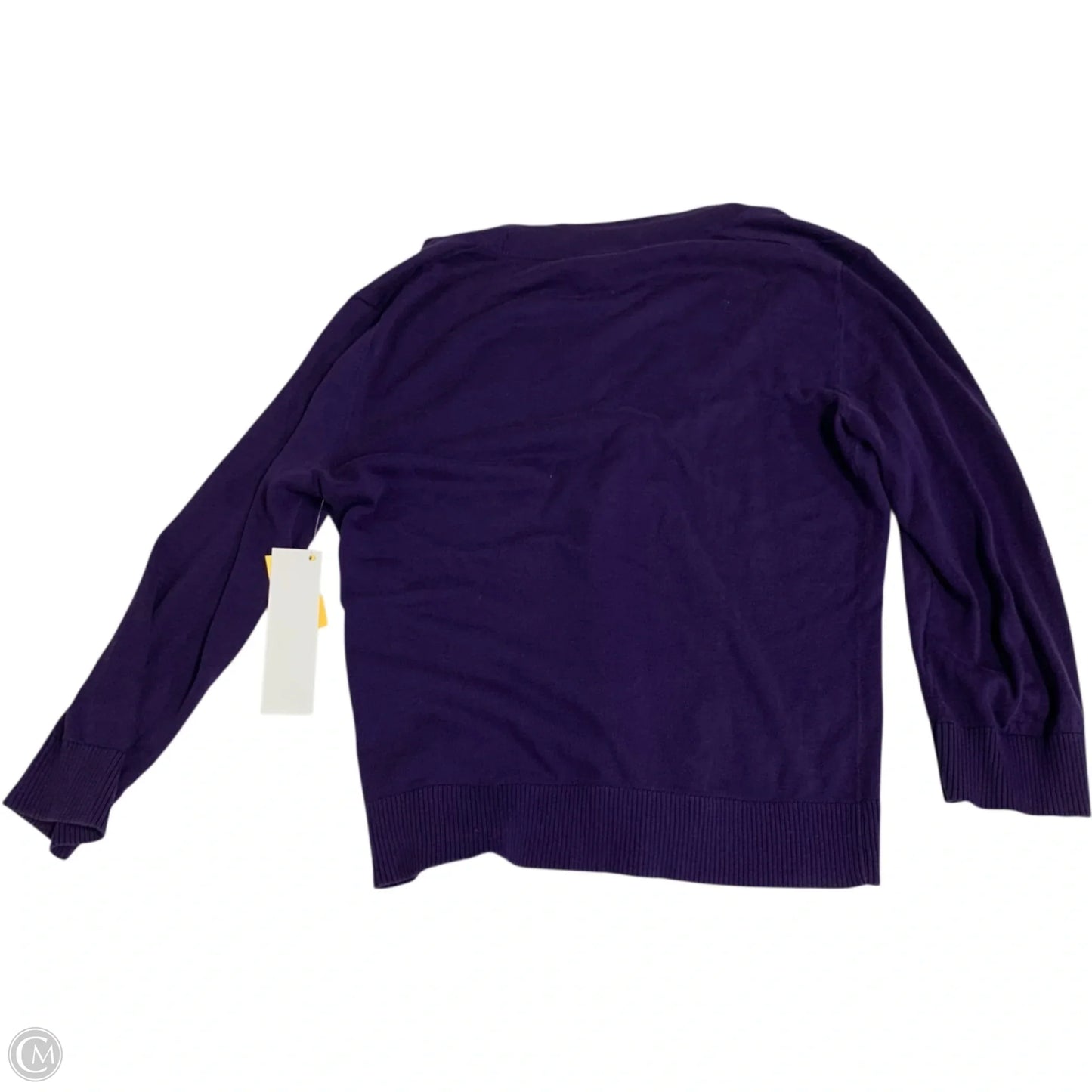 Cardigan Designer By Tory Burch In Purple, Size: M