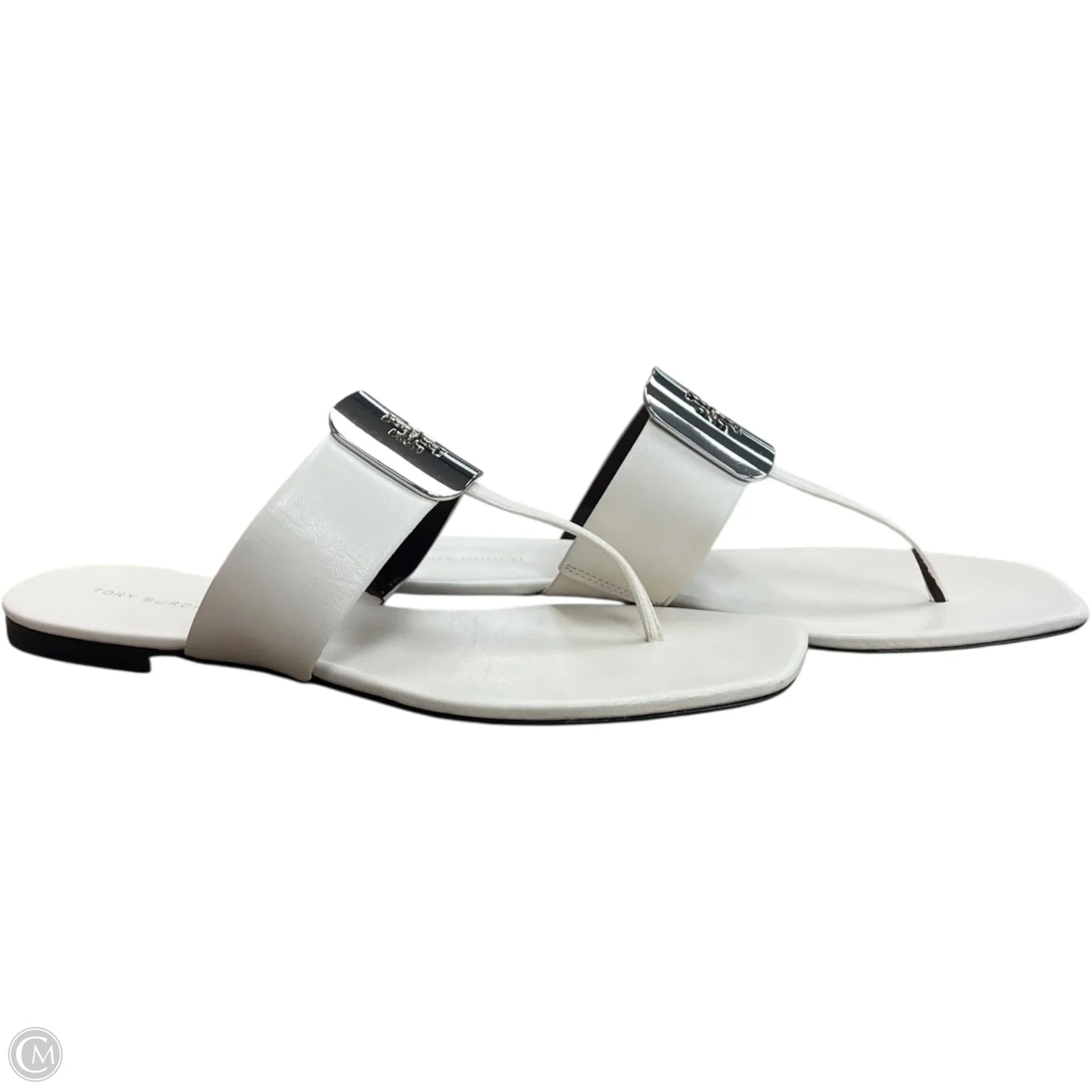 Sandals Designer By Tory Burch In Cream, Size: 8.5