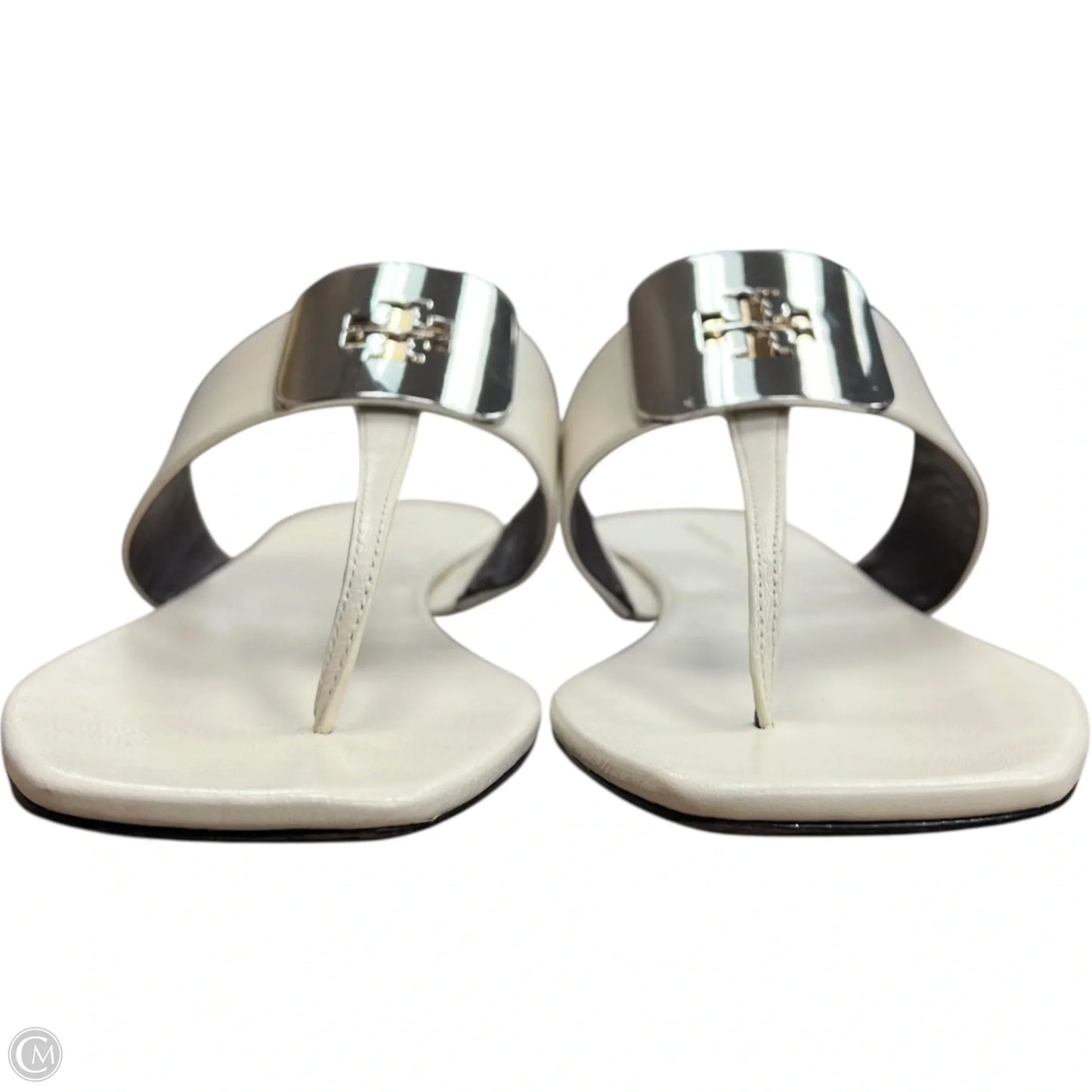Sandals Designer By Tory Burch In Cream, Size: 8.5