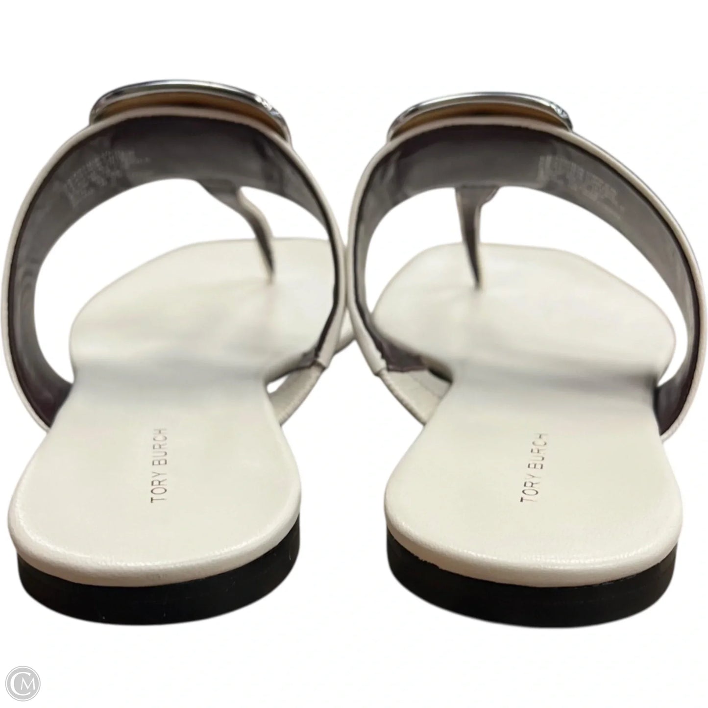 Sandals Designer By Tory Burch In Cream, Size: 8.5