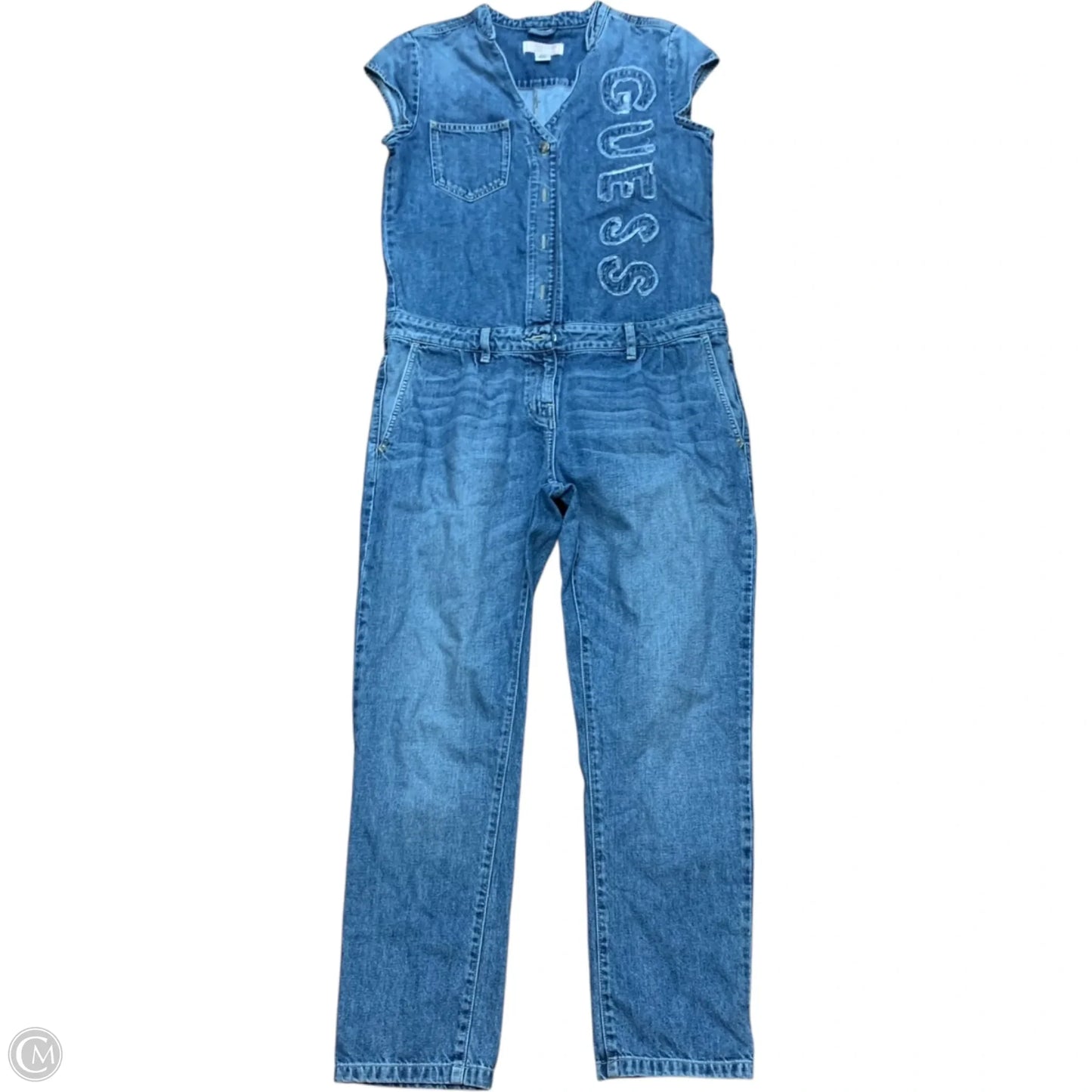 Jumpsuit By Guess In Blue Denim, Size: M